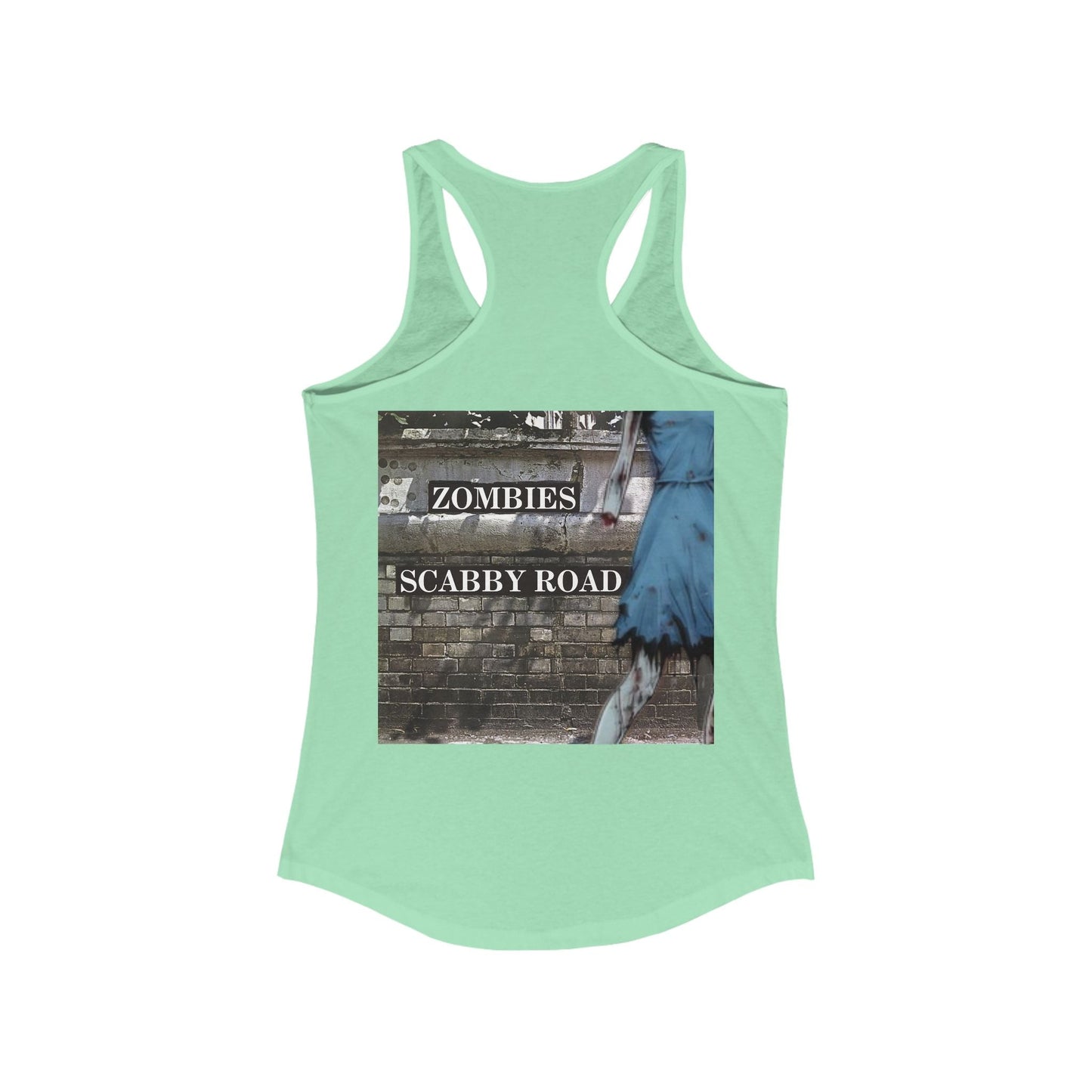 2 - sided Scabby Road Women's Racerback Tank Top by cypherpunkgear – cypherpunkgear.com | Cypherpunk Merch
