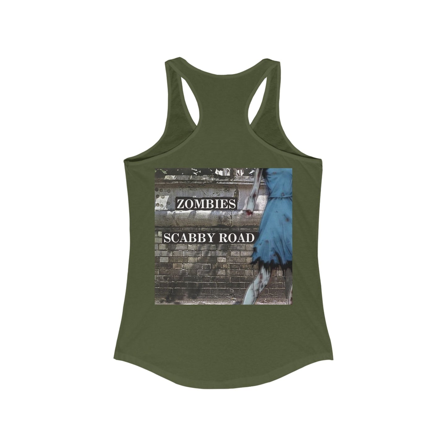2 - sided Scabby Road Women's Racerback Tank Top by cypherpunkgear – cypherpunkgear.com | Cypherpunk Merch