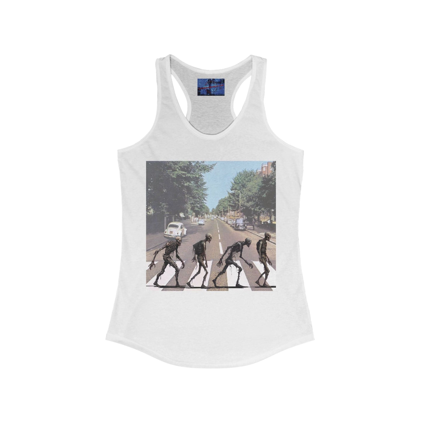 2 - sided Scabby Road Women's Racerback Tank Top by cypherpunkgear – cypherpunkgear.com | Cypherpunk Merch