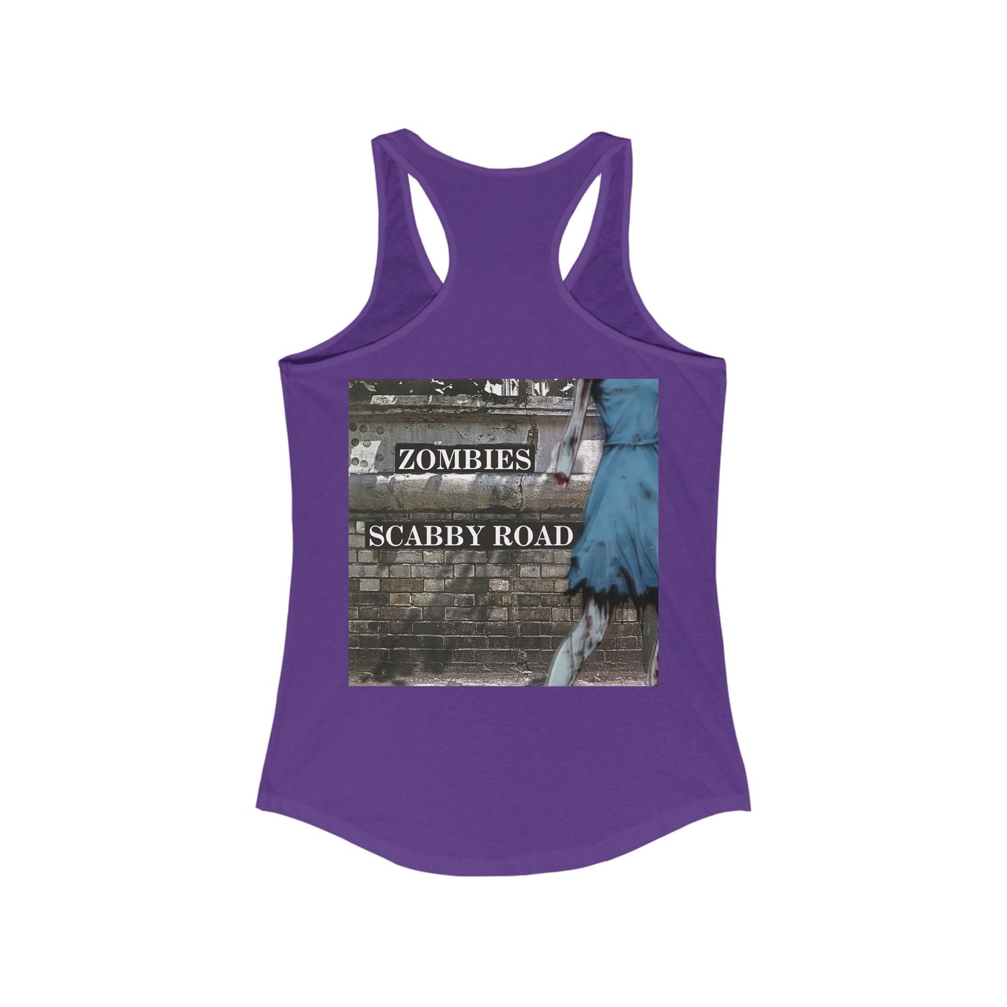 2 - sided Scabby Road Women's Racerback Tank Top by cypherpunkgear – cypherpunkgear.com | Cypherpunk Merch