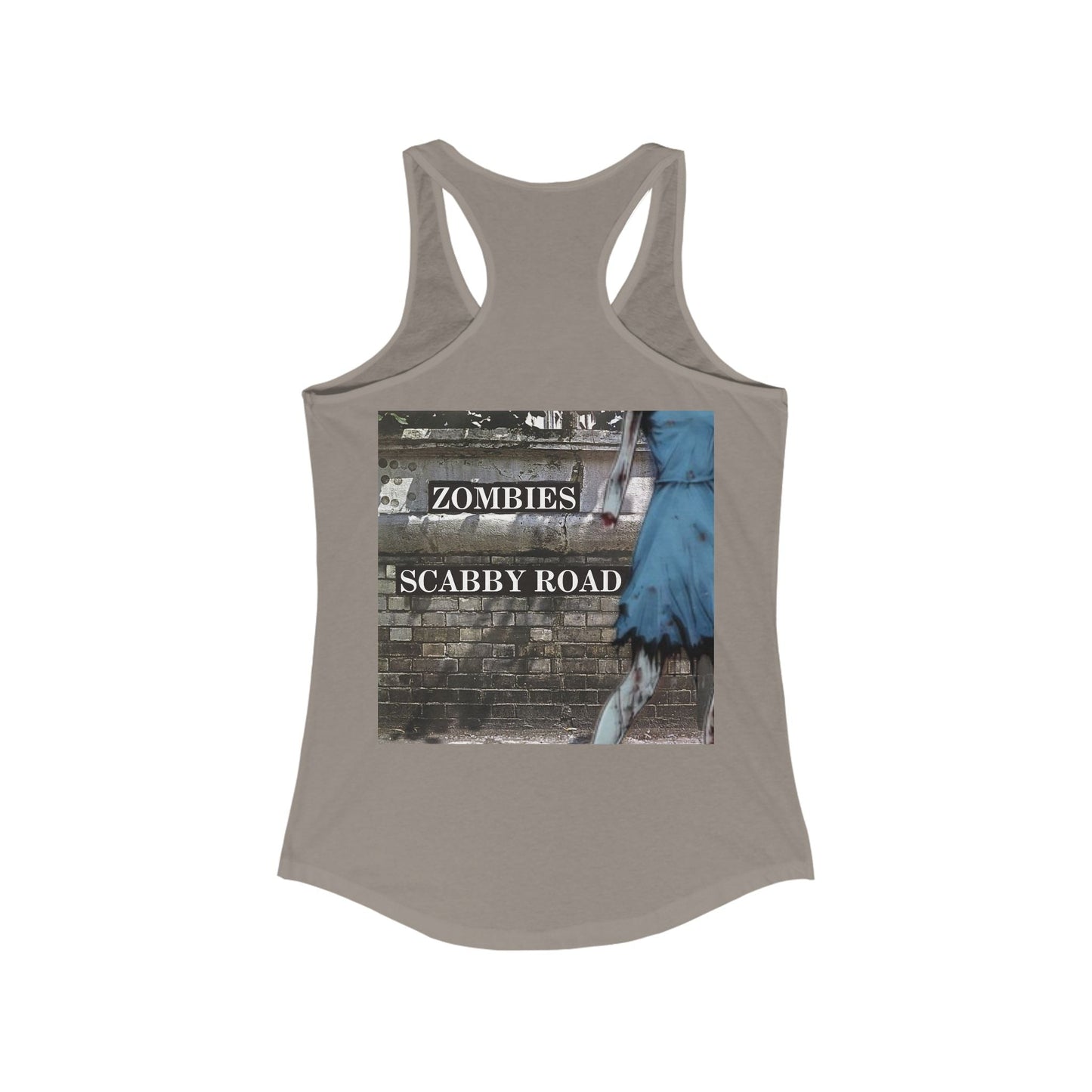 2 - sided Scabby Road Women's Racerback Tank Top by cypherpunkgear – cypherpunkgear.com | Cypherpunk Merch