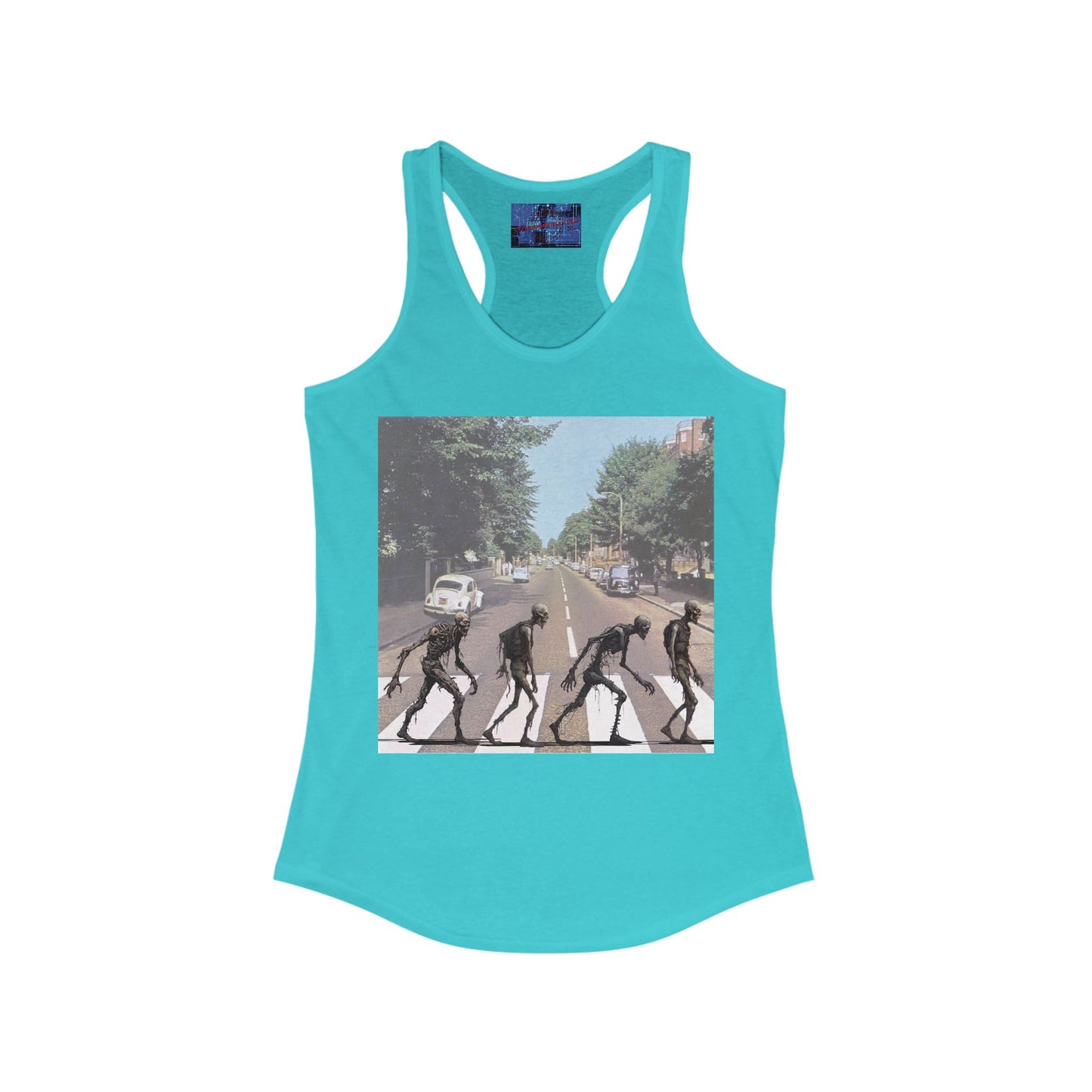 2 - sided Scabby Road Women's Racerback Tank Top by cypherpunkgear – cypherpunkgear.com | Cypherpunk Merch