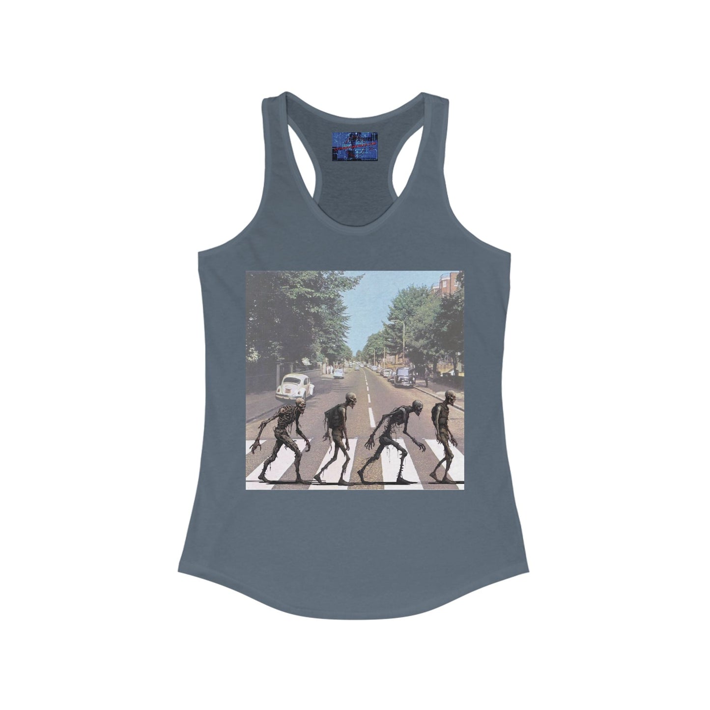 2 - sided Scabby Road Women's Racerback Tank Top by cypherpunkgear – cypherpunkgear.com | Cypherpunk Merch