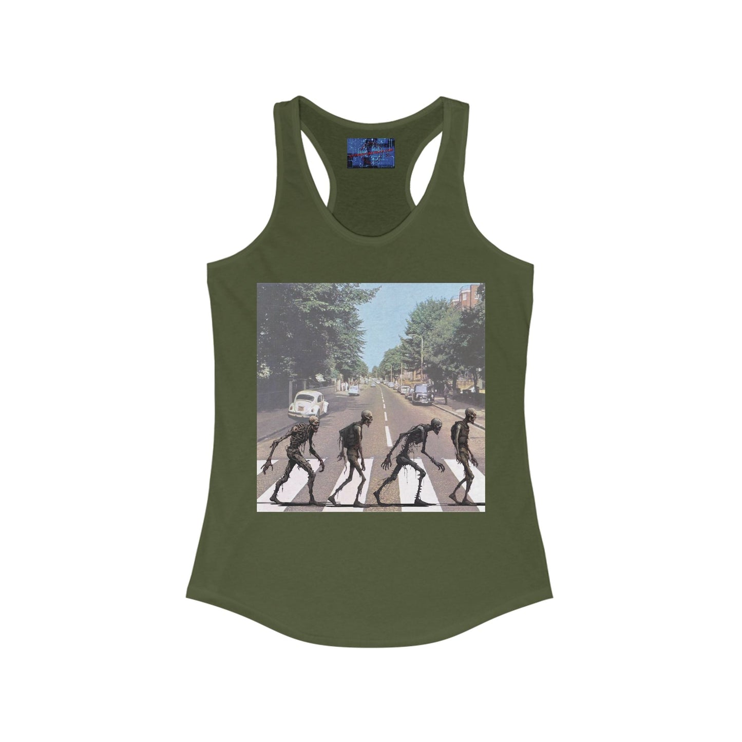 2 - sided Scabby Road Women's Racerback Tank Top by cypherpunkgear – cypherpunkgear.com | Cypherpunk Merch