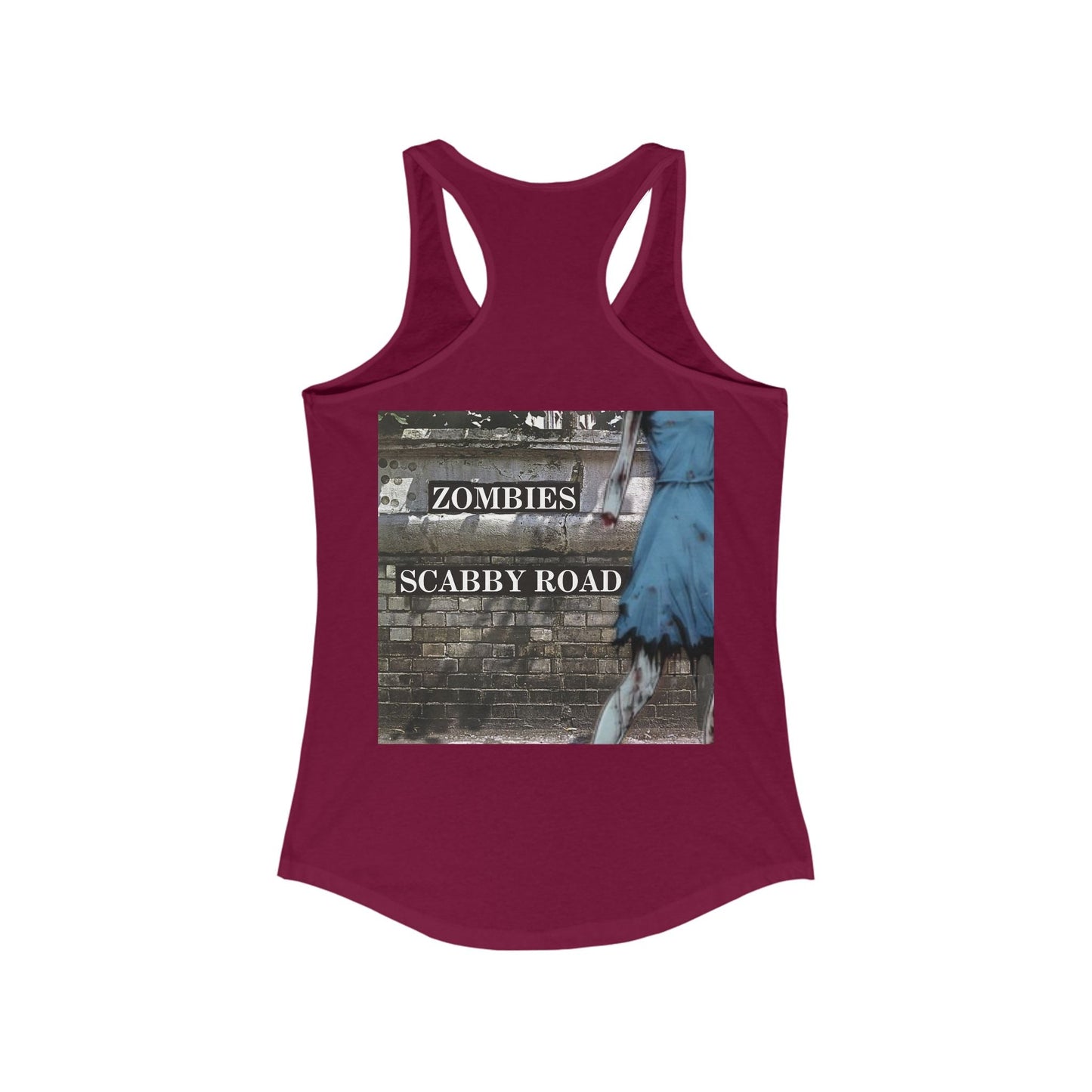 2 - sided Scabby Road Women's Racerback Tank Top by cypherpunkgear – cypherpunkgear.com | Cypherpunk Merch