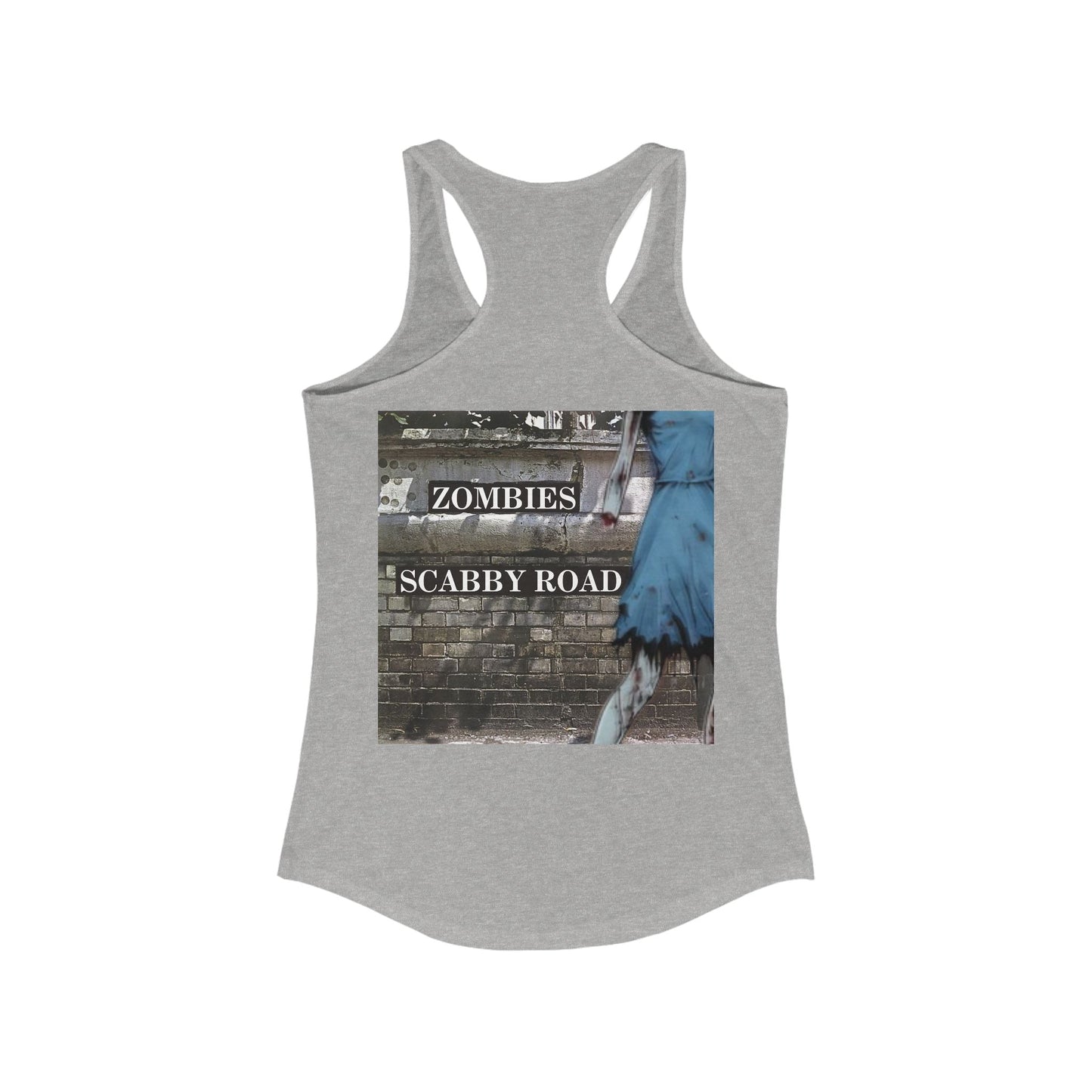 2 - sided Scabby Road Women's Racerback Tank Top by cypherpunkgear – cypherpunkgear.com | Cypherpunk Merch