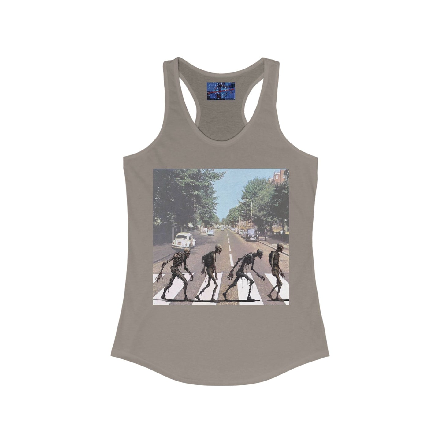 2 - sided Scabby Road Women's Racerback Tank Top by cypherpunkgear – cypherpunkgear.com | Cypherpunk Merch