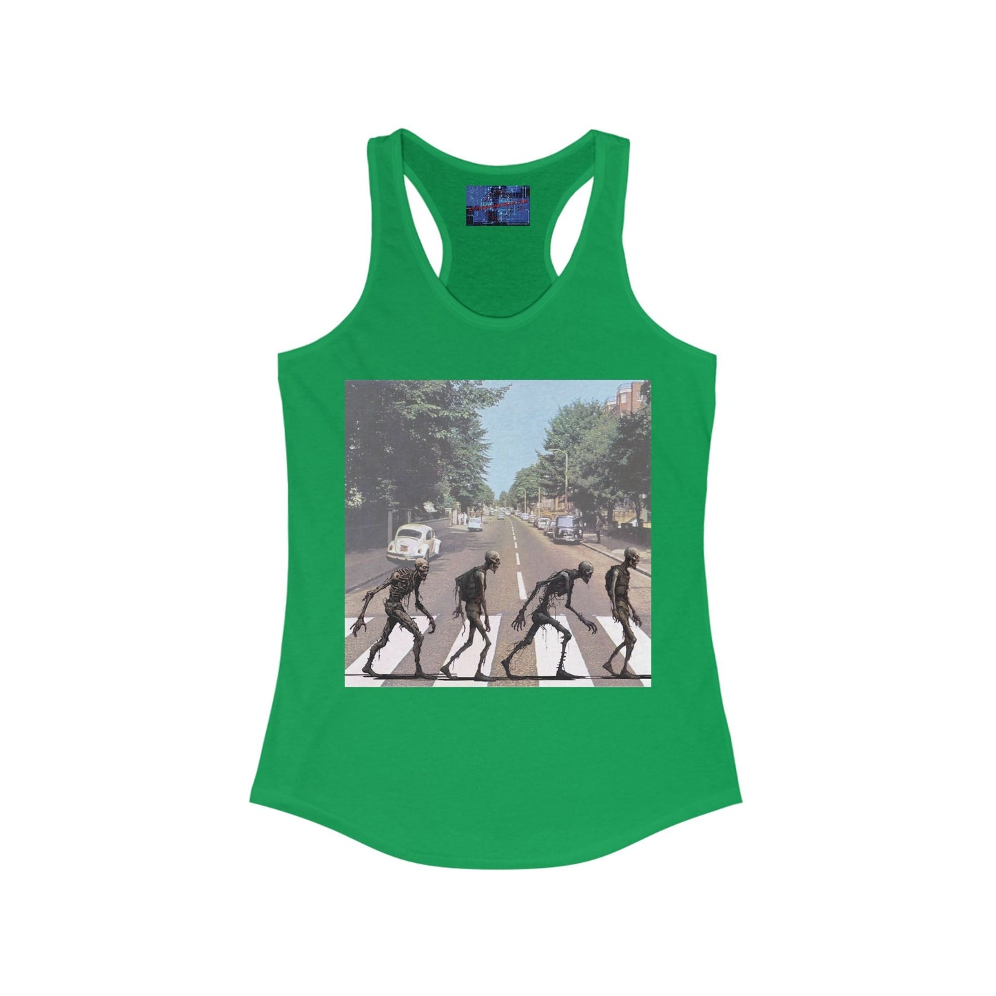 2 - sided Scabby Road Women's Racerback Tank Top by cypherpunkgear – cypherpunkgear.com | Cypherpunk Merch