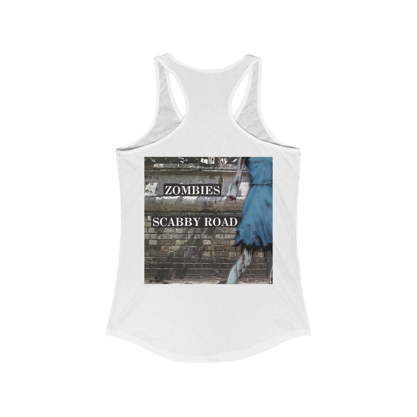 2 - sided Scabby Road Women's Racerback Tank Top by cypherpunkgear – cypherpunkgear.com | Cypherpunk Merch