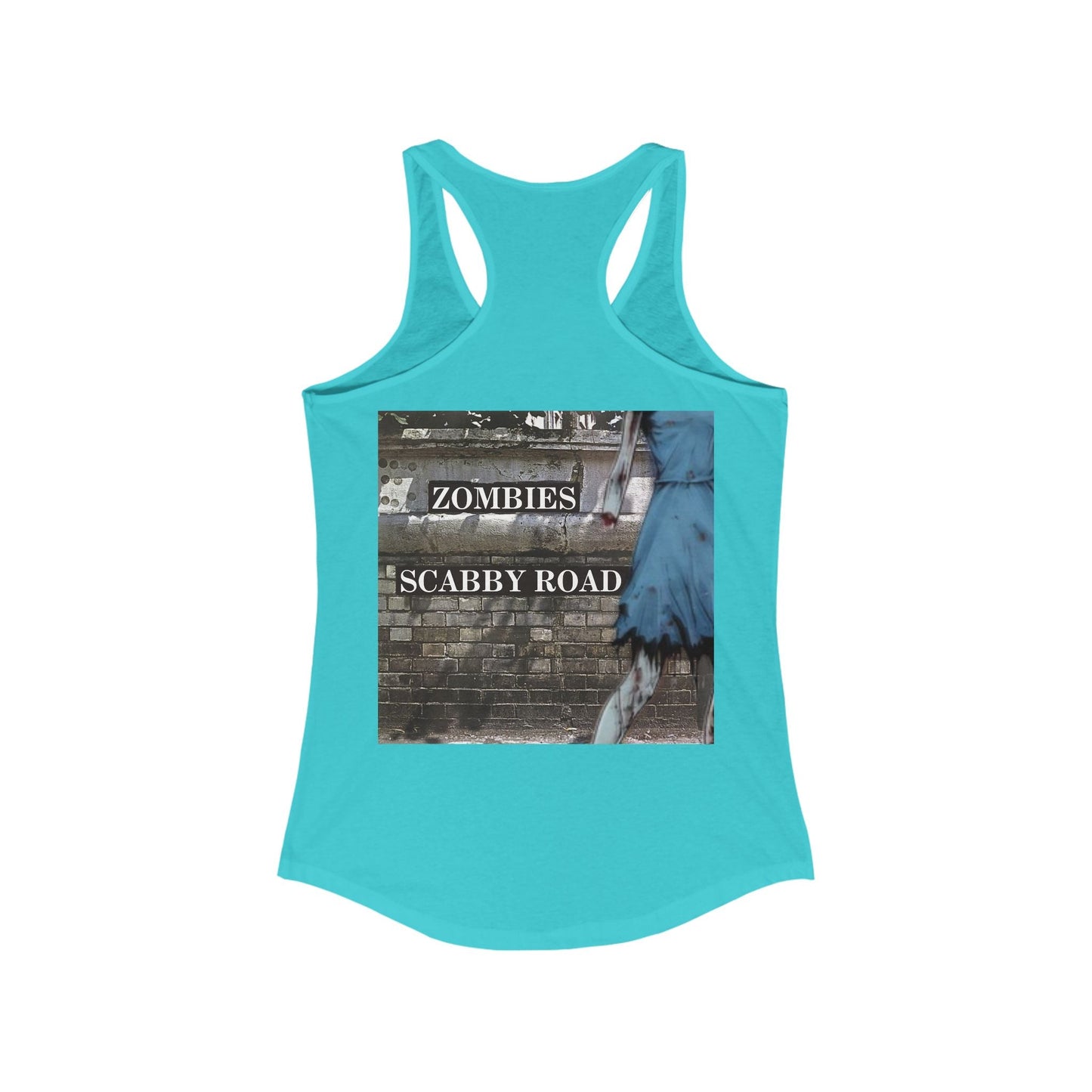 2 - sided Scabby Road Women's Racerback Tank Top by cypherpunkgear – cypherpunkgear.com | Cypherpunk Merch