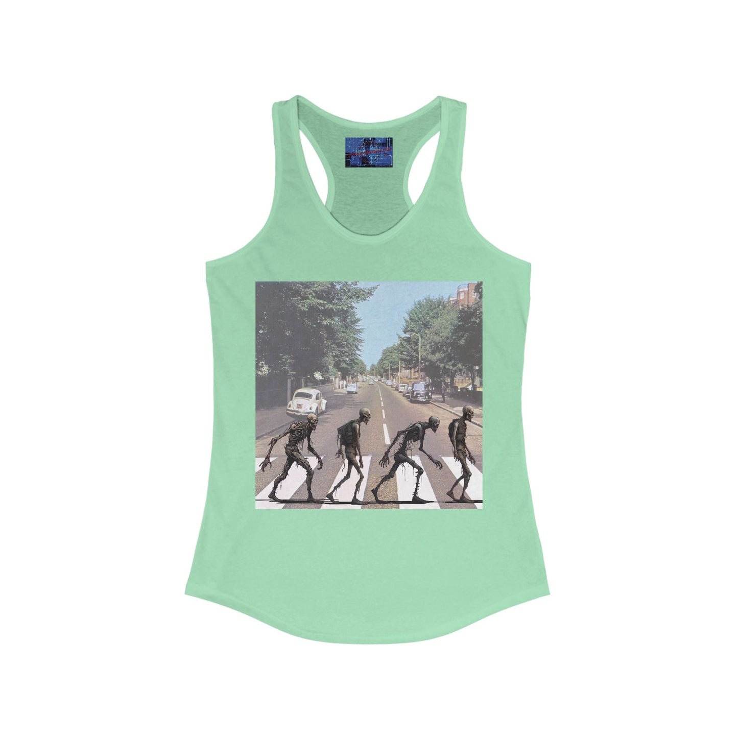 2 - sided Scabby Road Women's Racerback Tank Top by cypherpunkgear – cypherpunkgear.com | Cypherpunk Merch