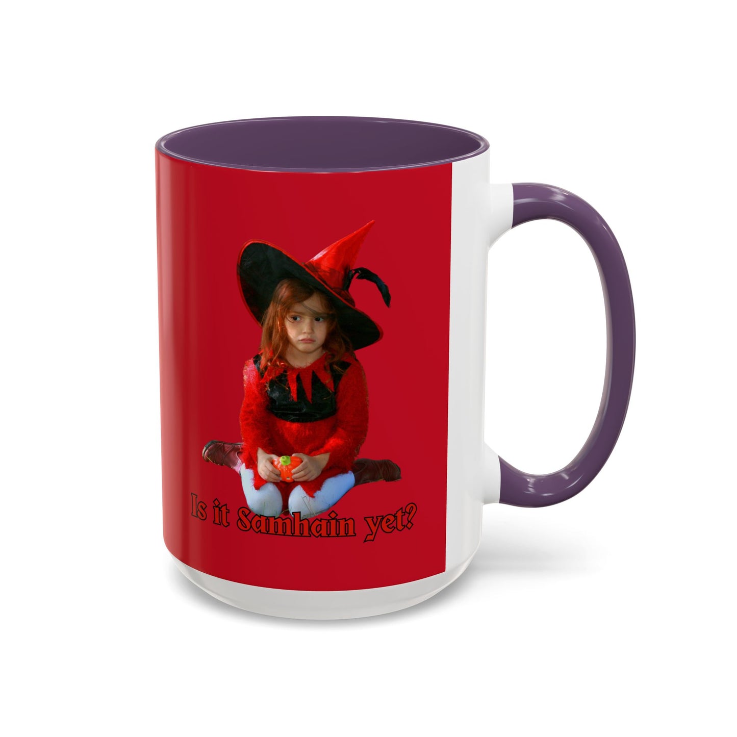 Is it Samhain yet? Red Accent Mug by CreepyCrafts.boo