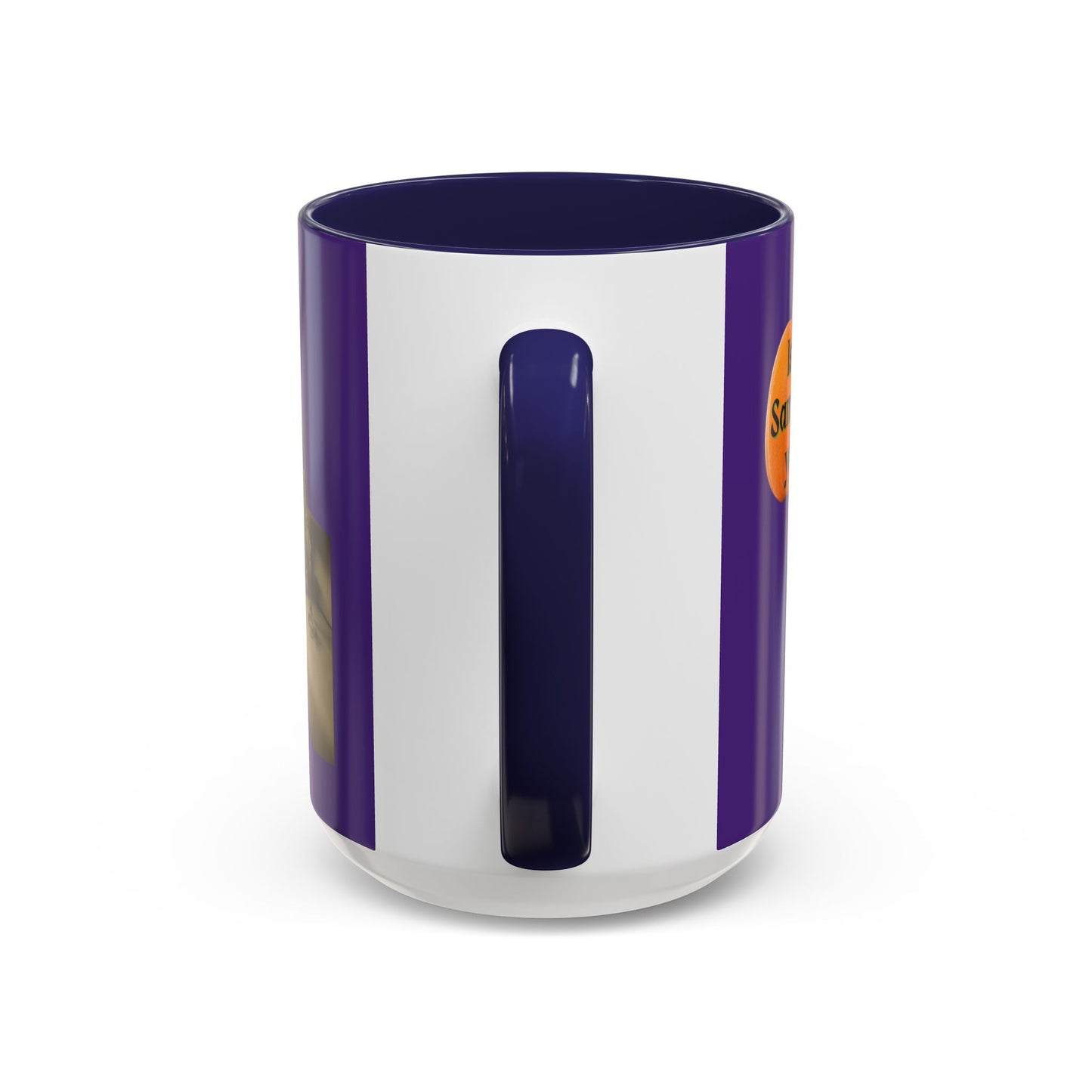 Is it Samhain yet? Skeleton's Pumpkin Purple Accent Mug by CreepyCrafts.boo