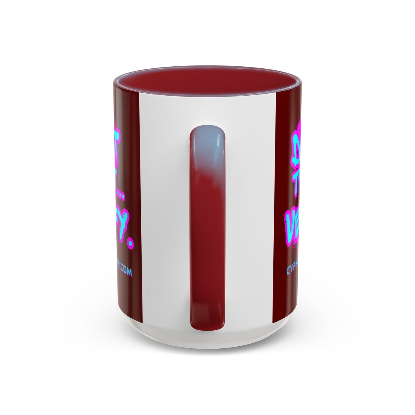 Don't Trust...Verify. Red Accent Mug by cypherpunkgear.com