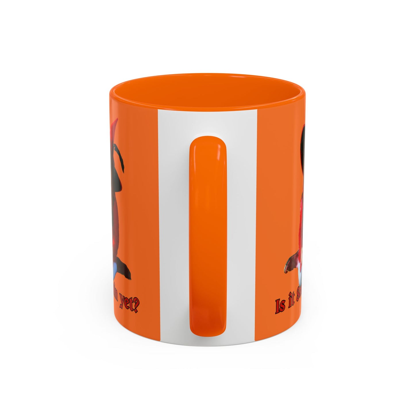 Is it Samhain yet? Orange Accent Mug by CreepyCrafts.boo