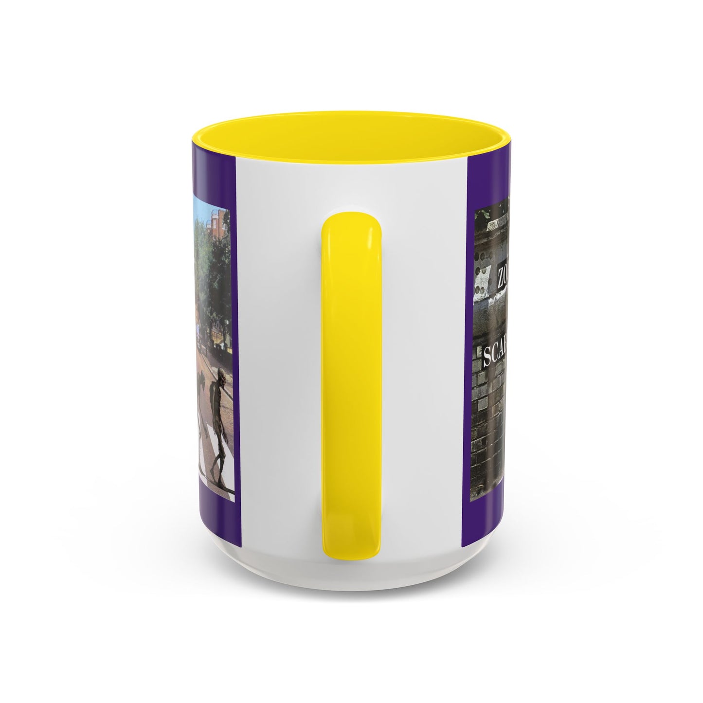 2-sided, Scabby Road Purple Accent Mug by CreepyCrafts.boo