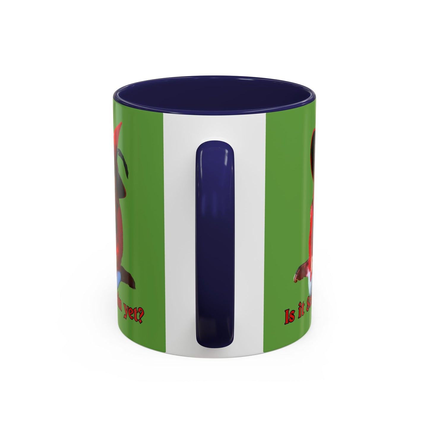Is it Samhain yet? Green Accent Mug by CreepyCrafts.boo