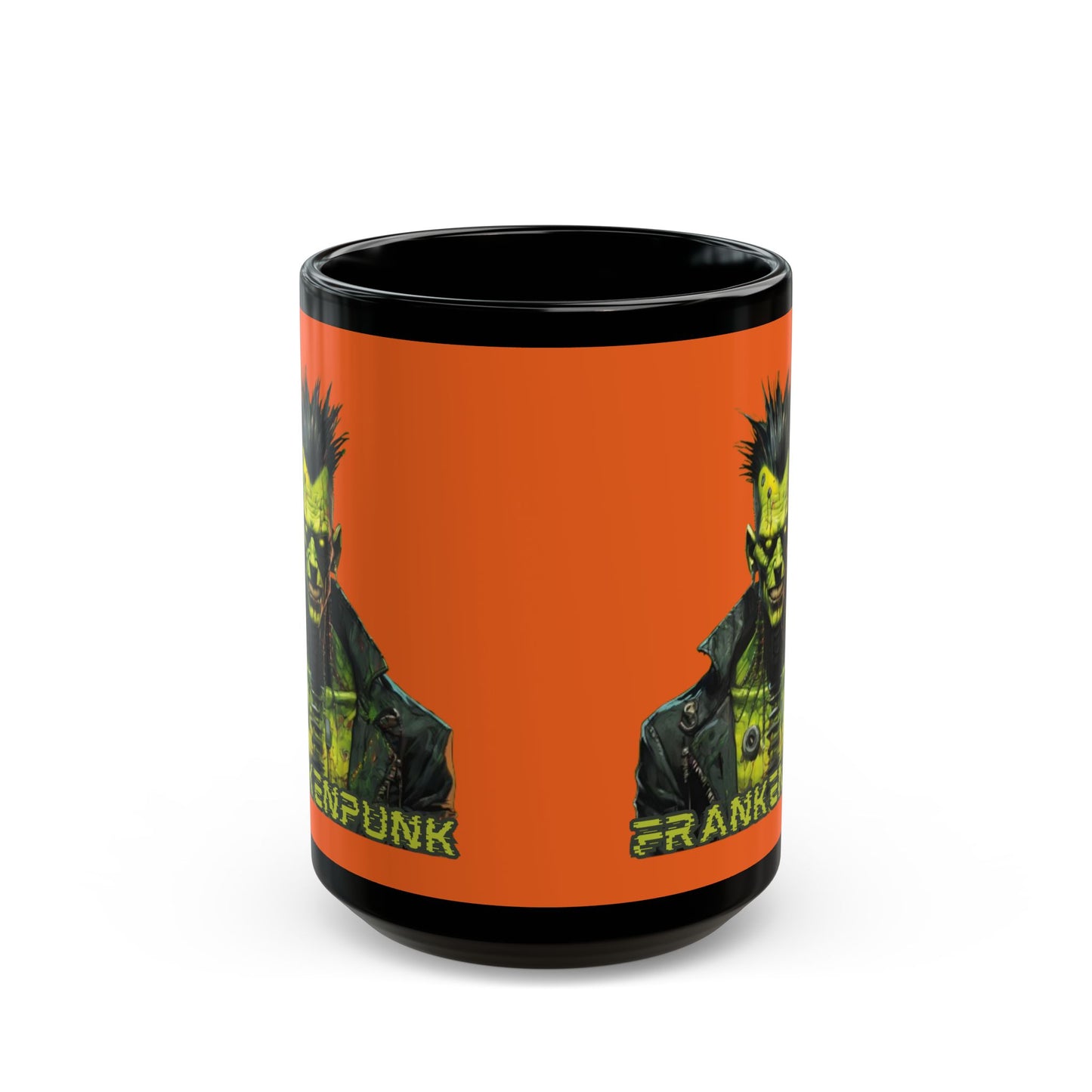 Frankenpunk Orange Mug by CreepyCrafts.boo