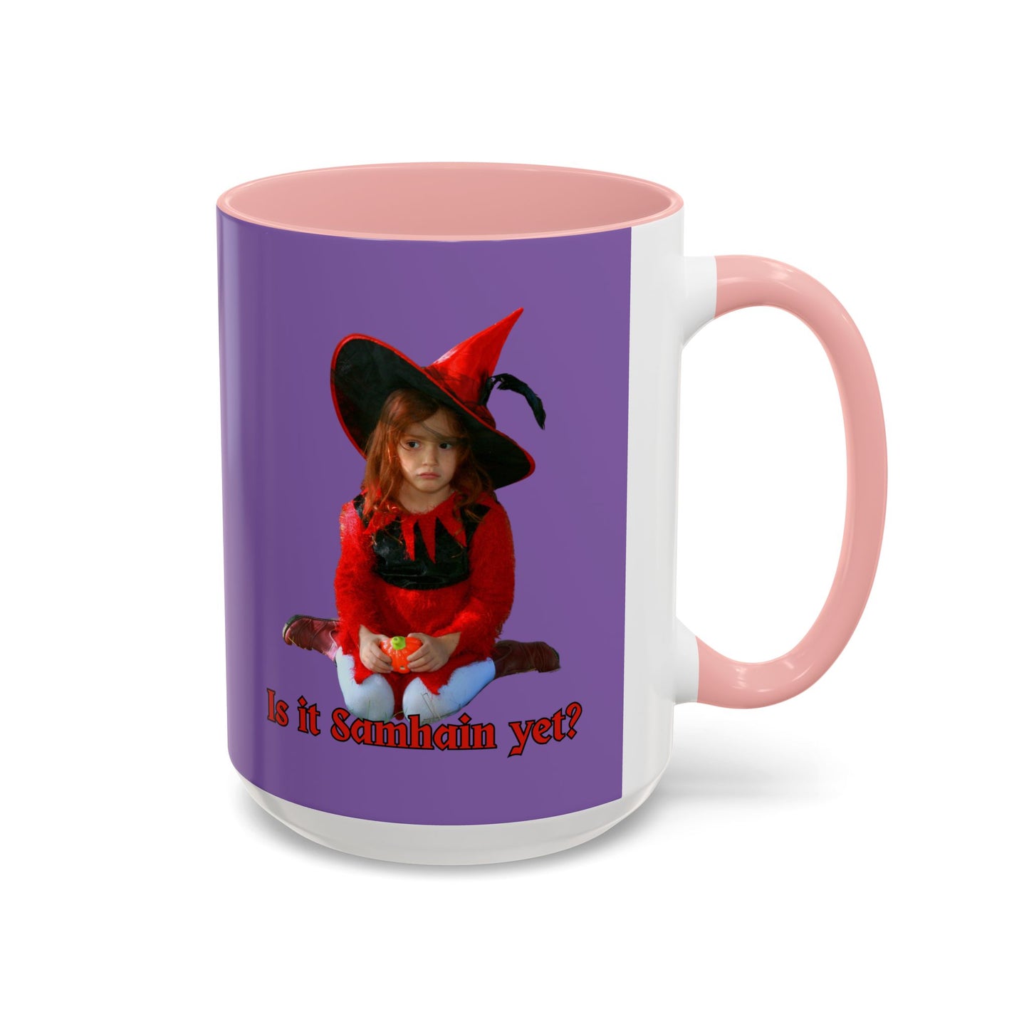 Is it Samhain yet? Light Purple Accent Mug by CreepyCrafts.boo