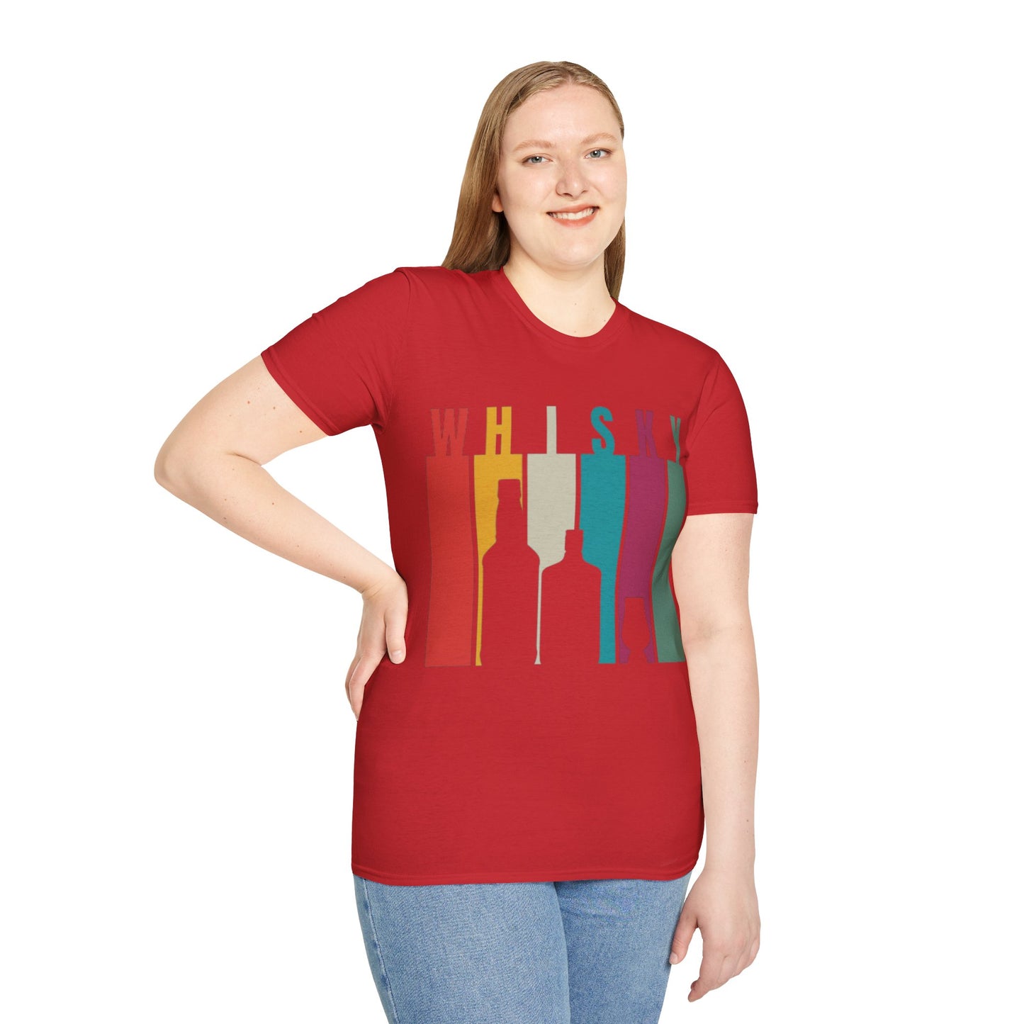 Whisky spelled without an 'e' LTcolors Unisex T-Shirt by cypherpunkgear.com