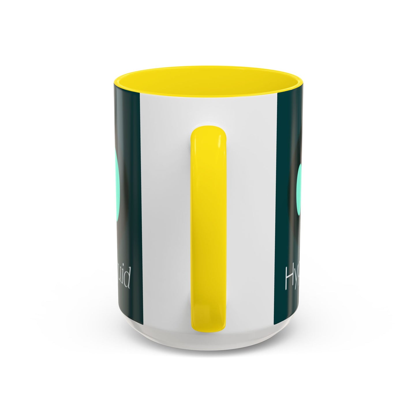 Hyperliquid White font Dark Hyperliquid Accent Mug by cypherpunkgear.com