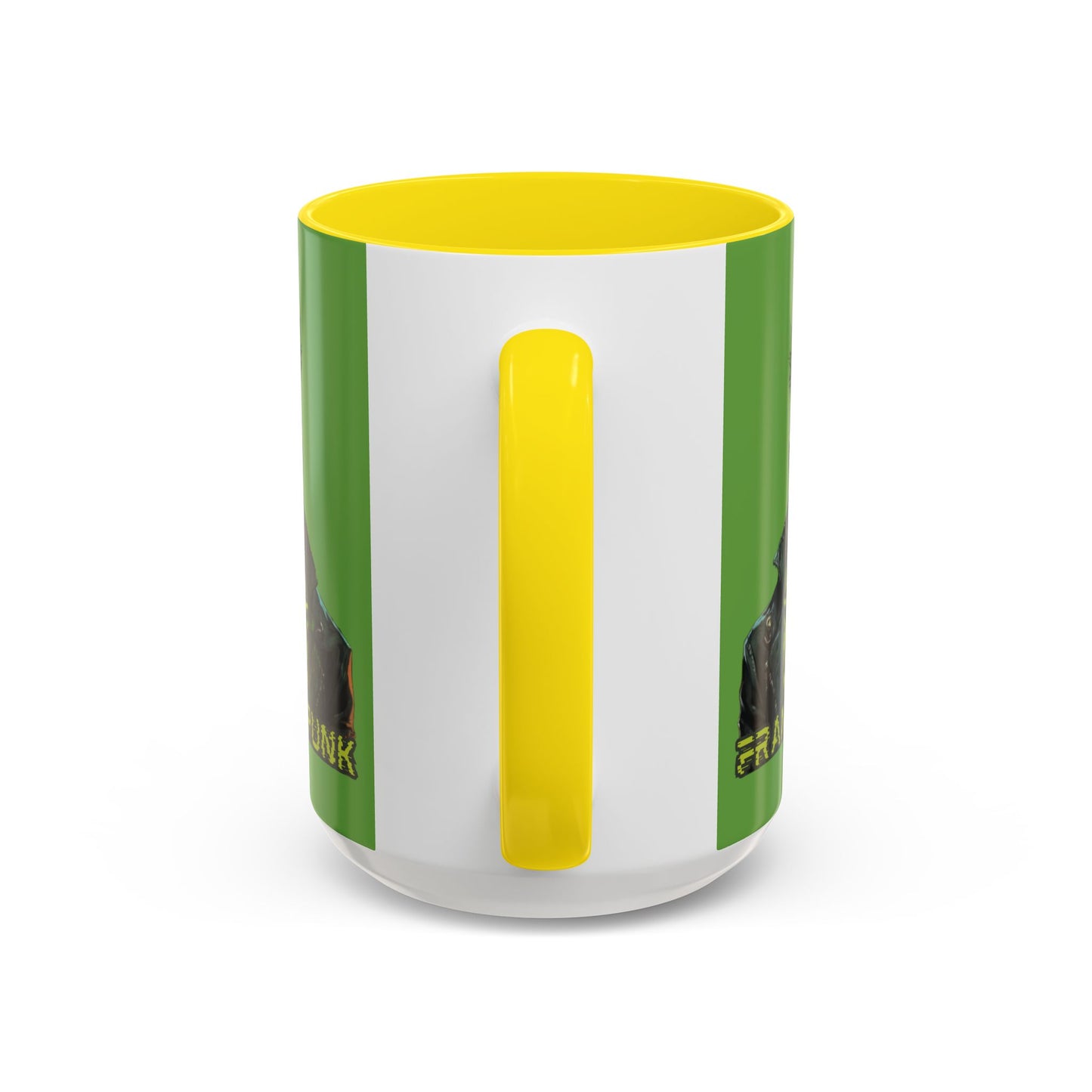 Frankenpunk Green Accent Mug by CreepyCrafts.boo