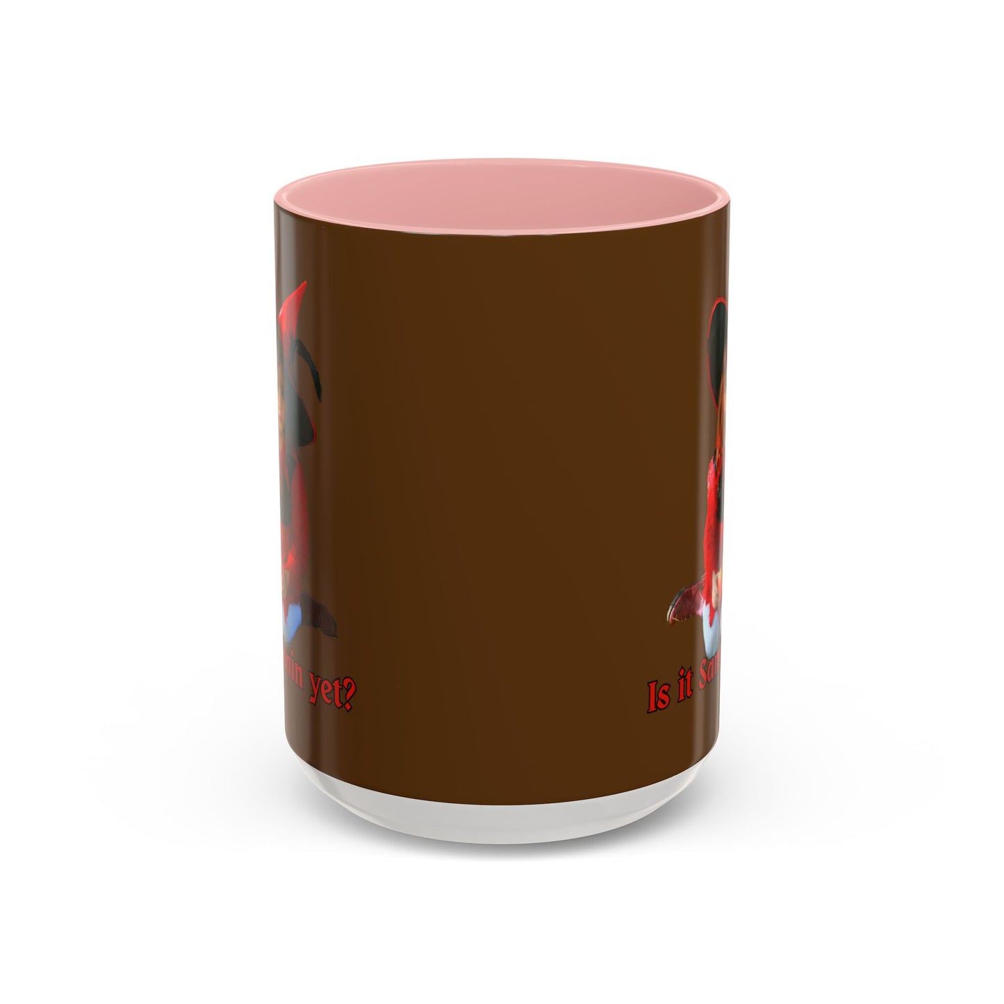Is it Samhain yet? Brown Accent Mug by CreepyCrafts.boo