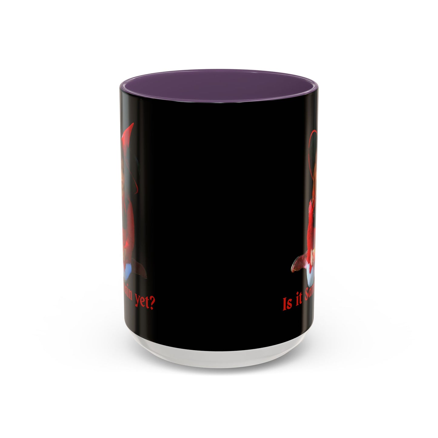 Is it Samhain yet? Black Accent Mug by CreepyCrafts.boo