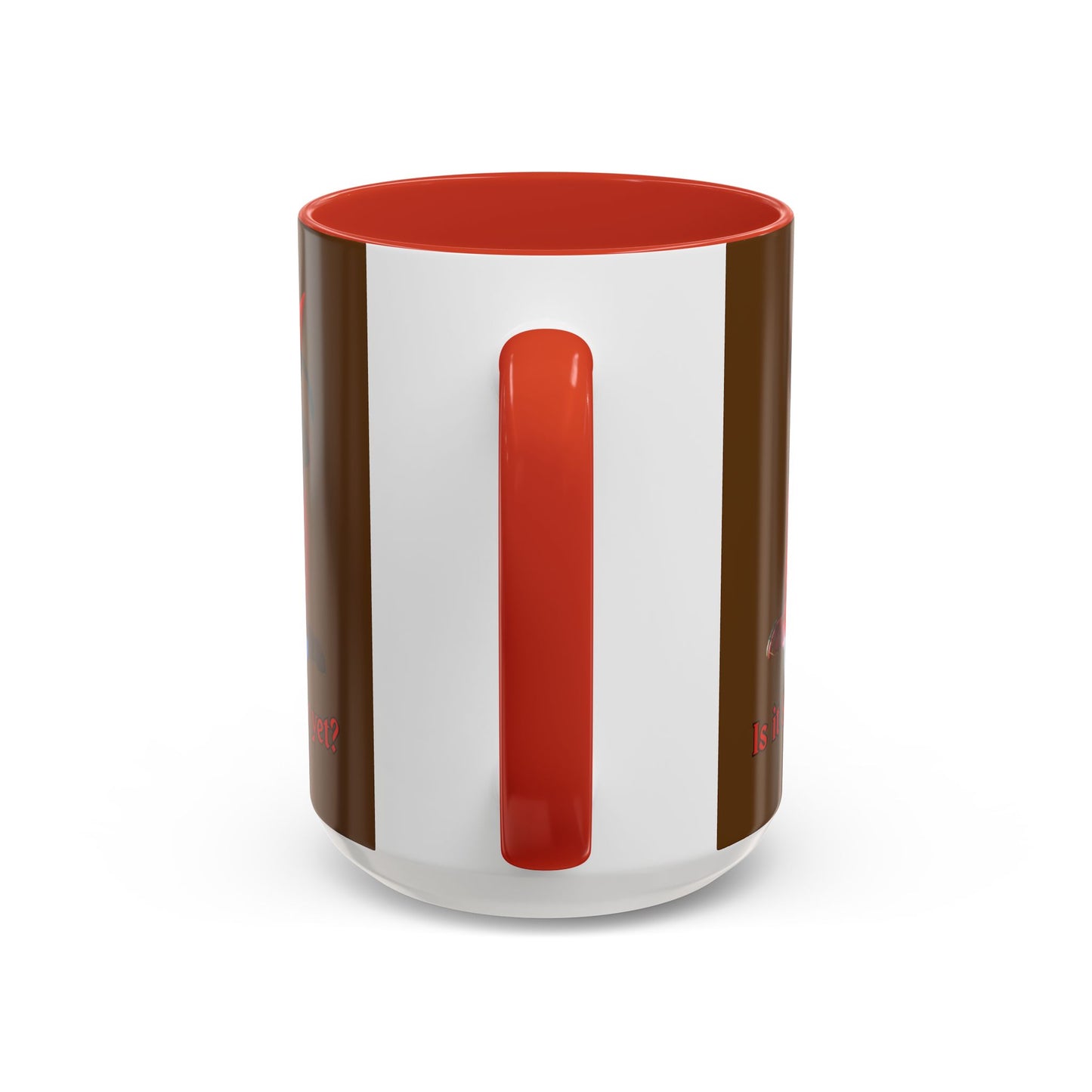 Is it Samhain yet? Brown Accent Mug by CreepyCrafts.boo