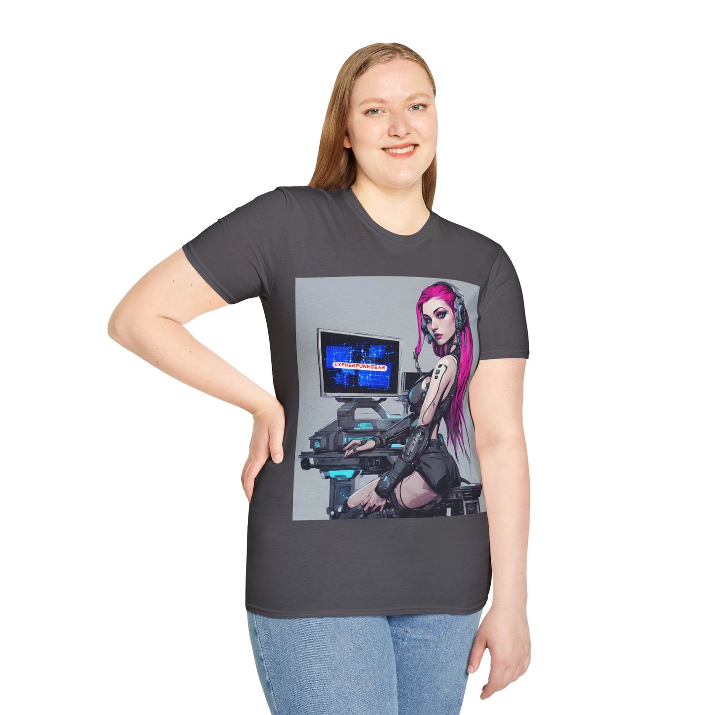 Netrunner Cyberpunk DKcolors Unisex T-Shirt by cypherpunkgear.com