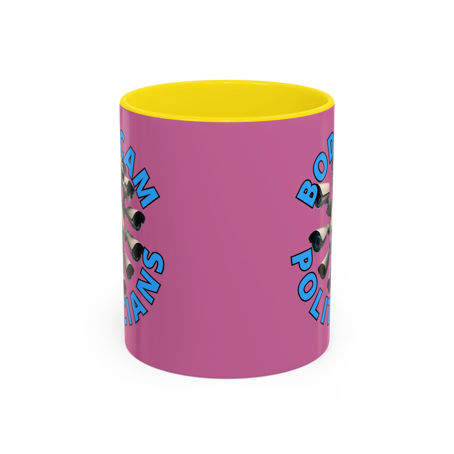 Bodycam the Politicians Cameras Pink Accent Mug by cypherpunkgear.com