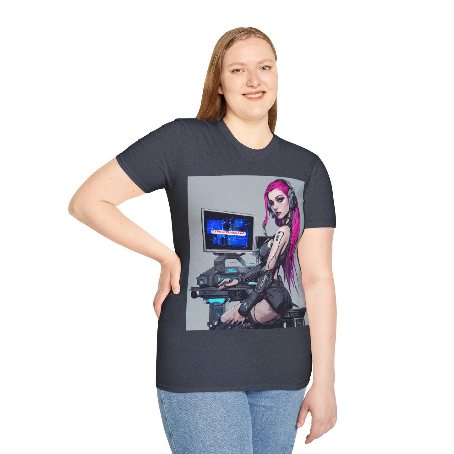 Netrunner Cyberpunk DKcolors Unisex T-Shirt by cypherpunkgear.com