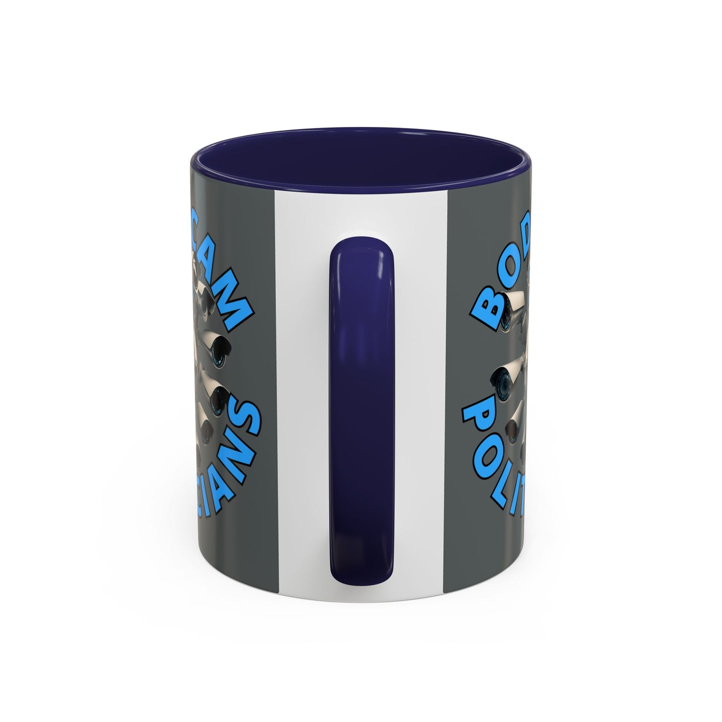 Bodycam the Politicians Cameras Grey Accent Mug by cypherpunkgear.com