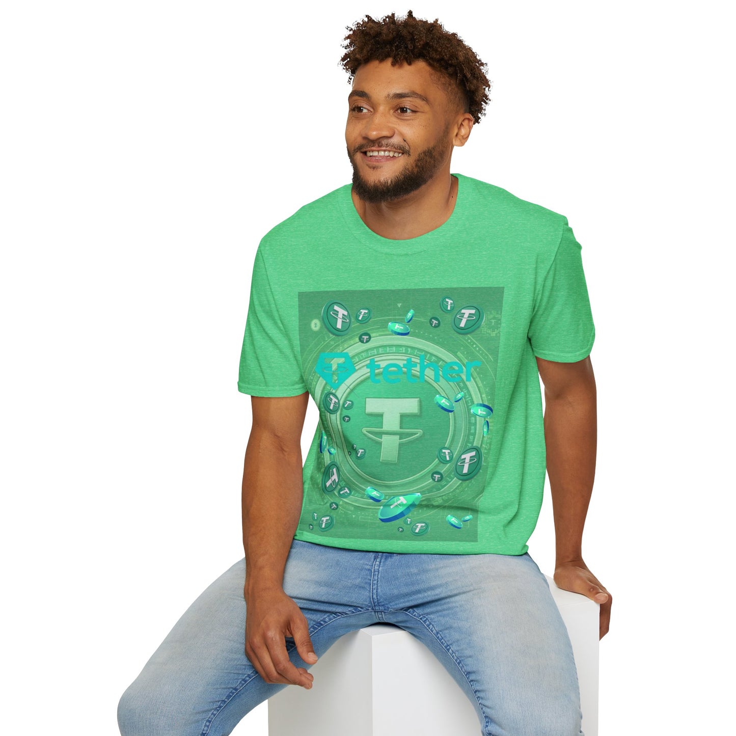 Tether DKcolors Unisex T-Shirt by cypherpunkgear.com
