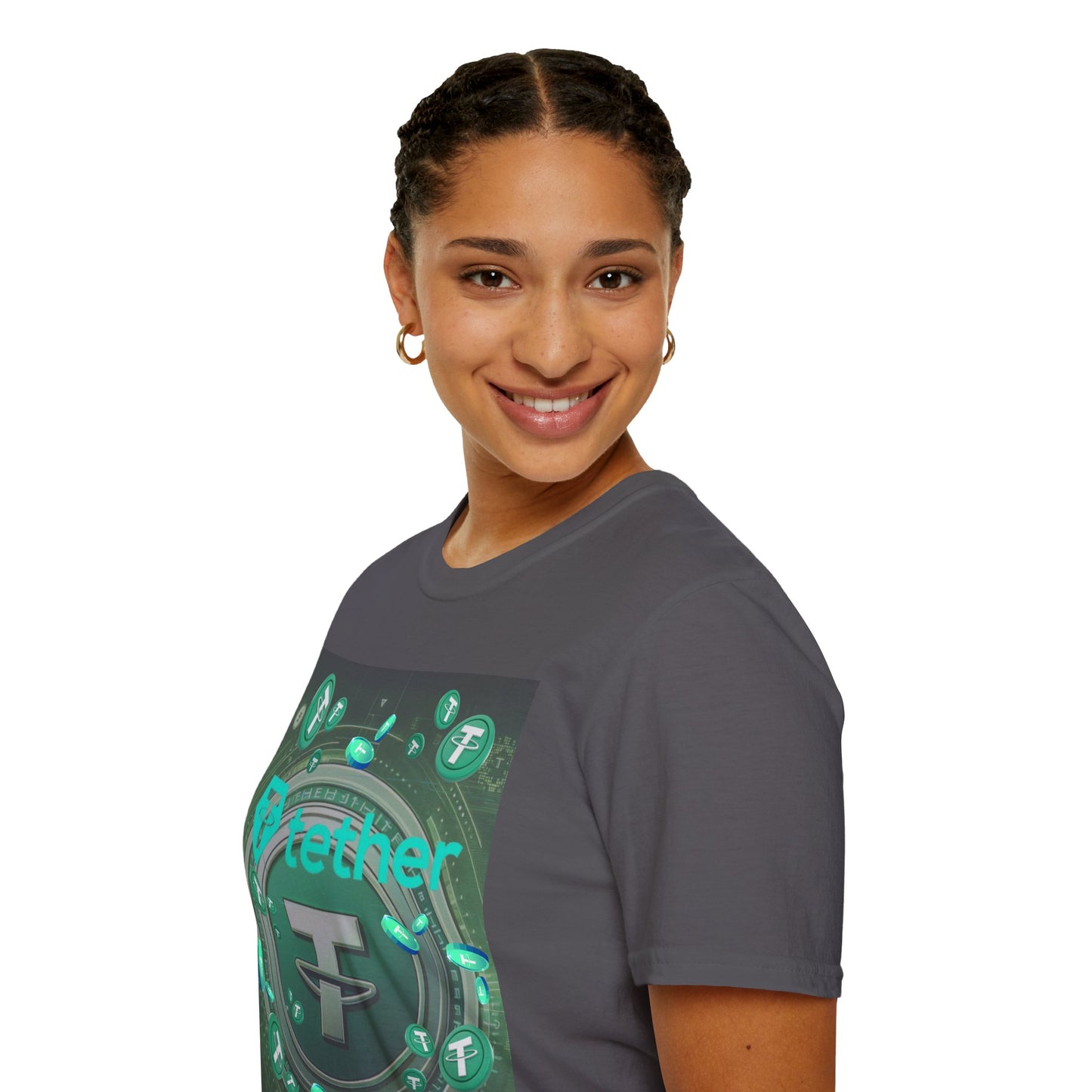 Tether DKcolors Unisex T-Shirt by cypherpunkgear.com