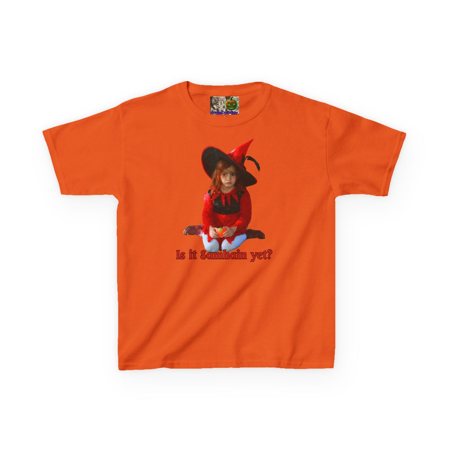 Is it Samhain yet? Kids Heavy Cotton™ Tee by CreepyCrafts.boo