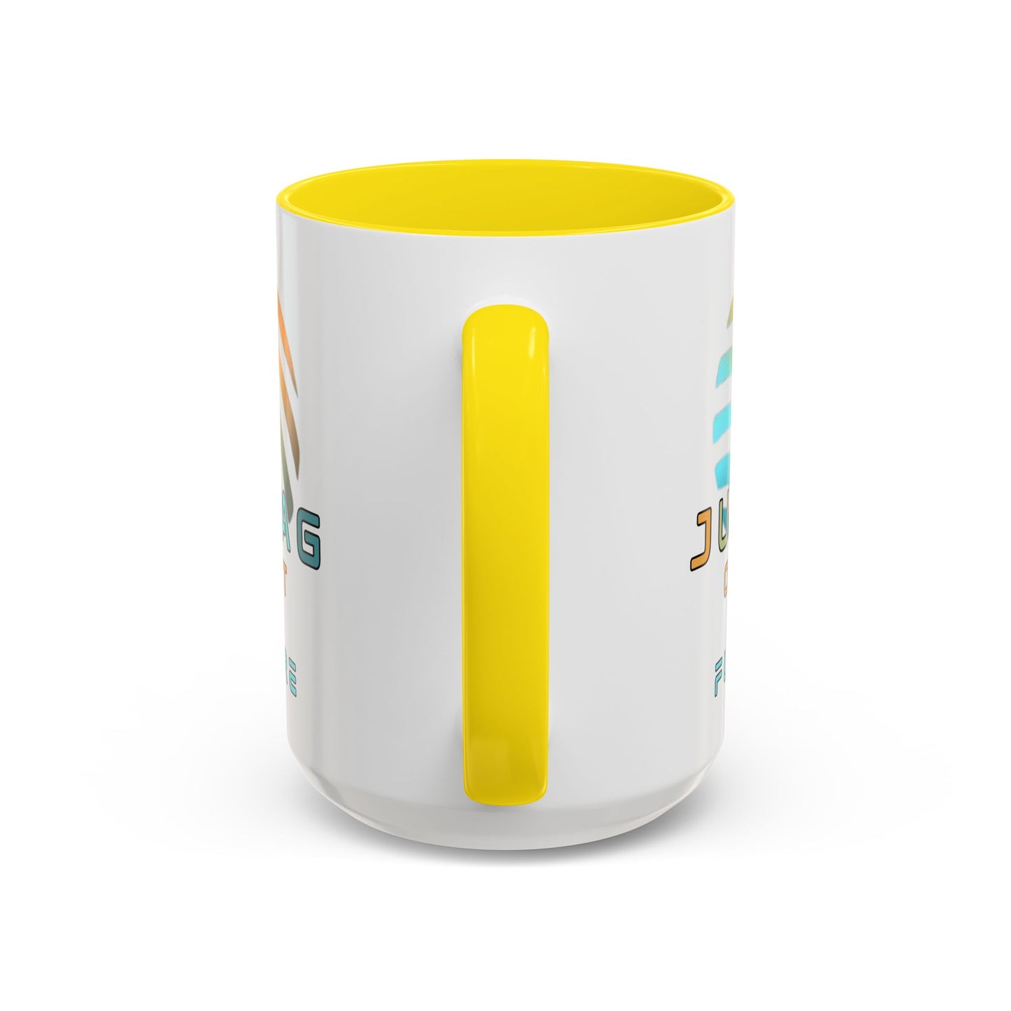 Jupiter (JUP) Orbit the Future White Accent Mug by cypherpunkgear.com