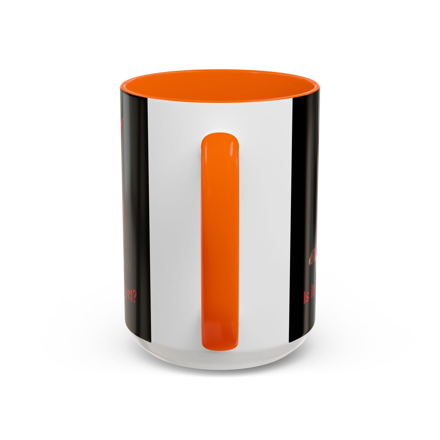 Is it Samhain yet? Black Accent Mug by CreepyCrafts.boo