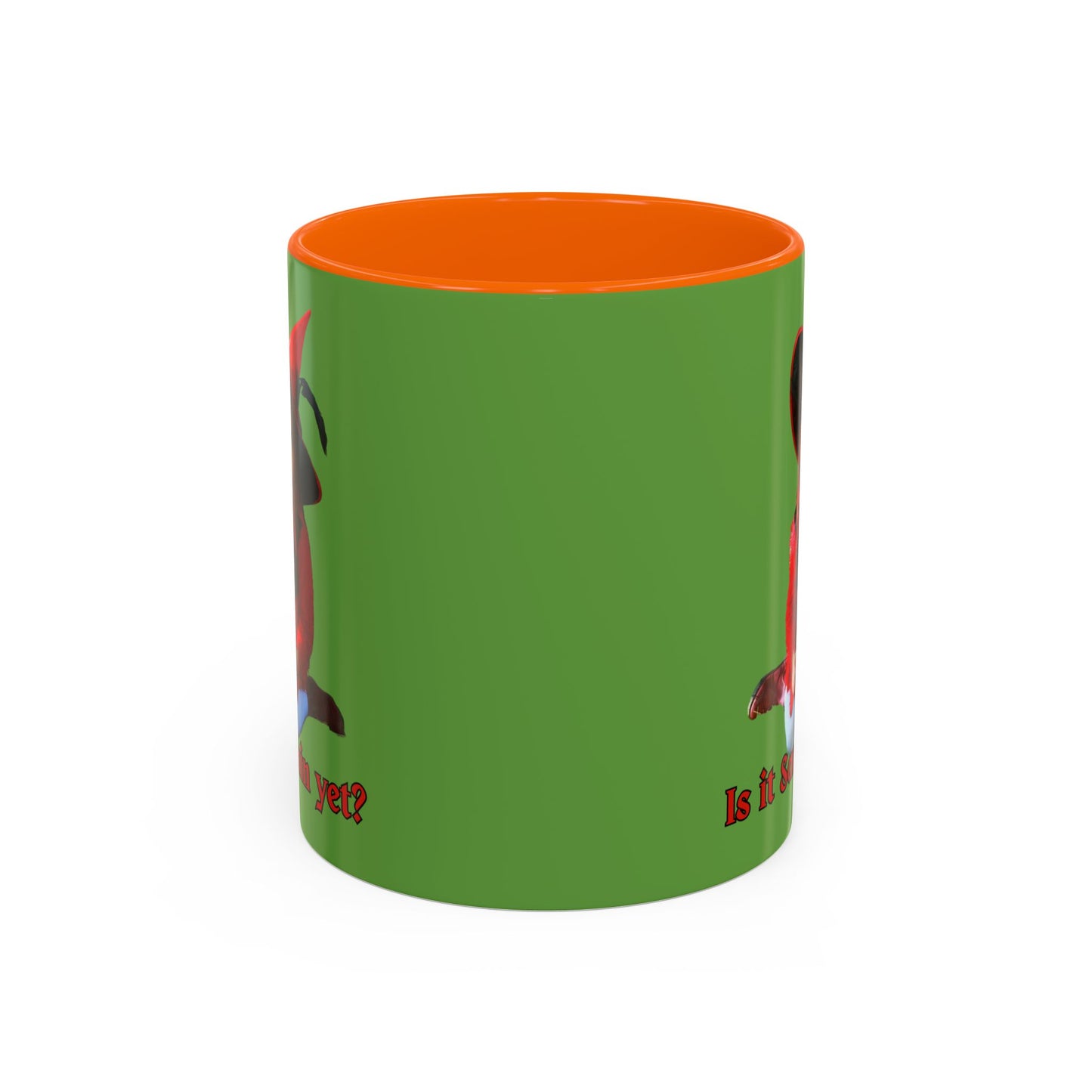 Is it Samhain yet? Green Accent Mug by CreepyCrafts.boo
