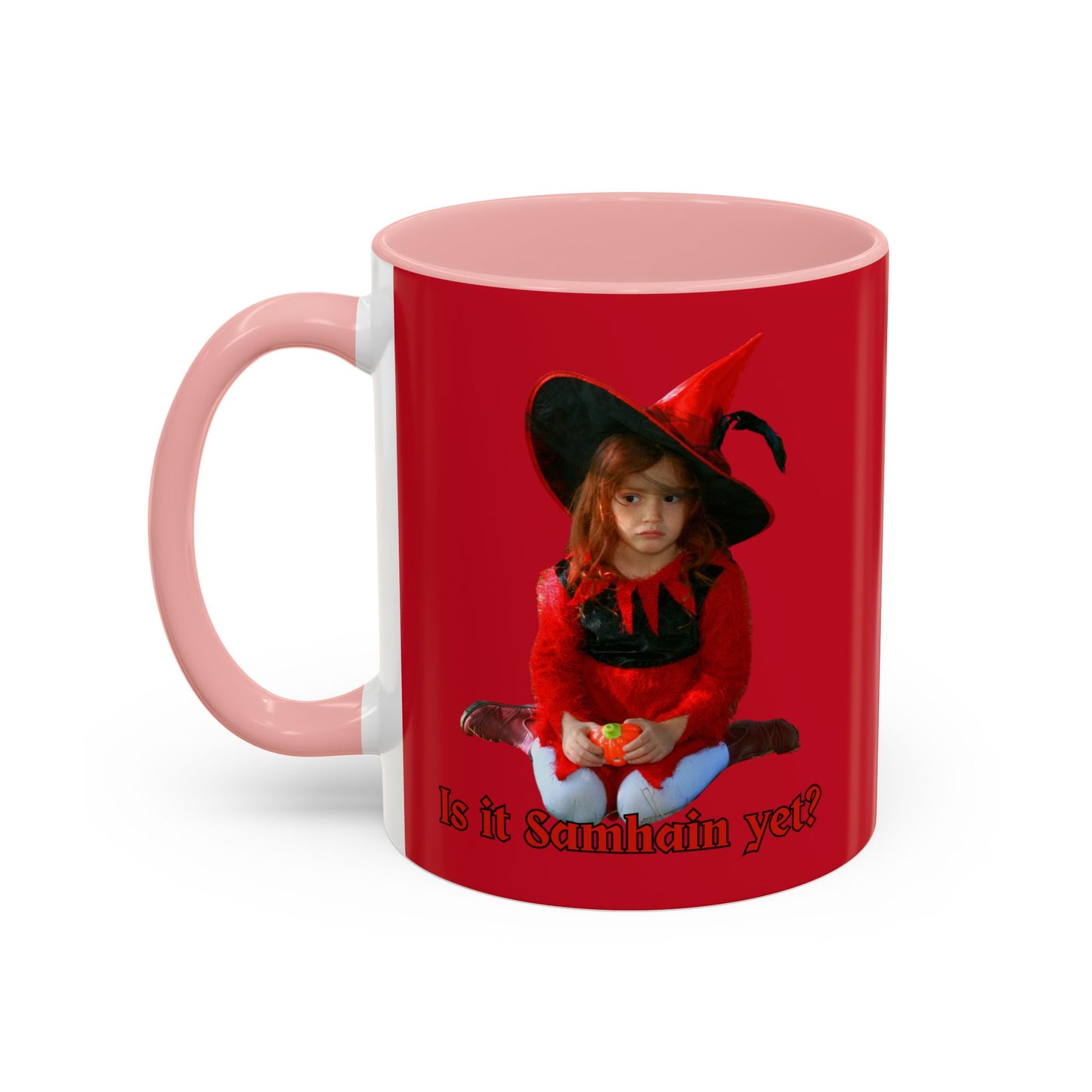 Is it Samhain yet? Red Accent Mug by CreepyCrafts.boo