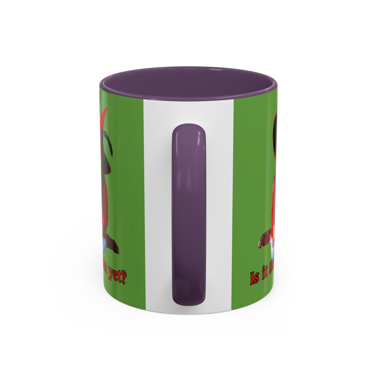 Is it Samhain yet? Green Accent Mug by CreepyCrafts.boo