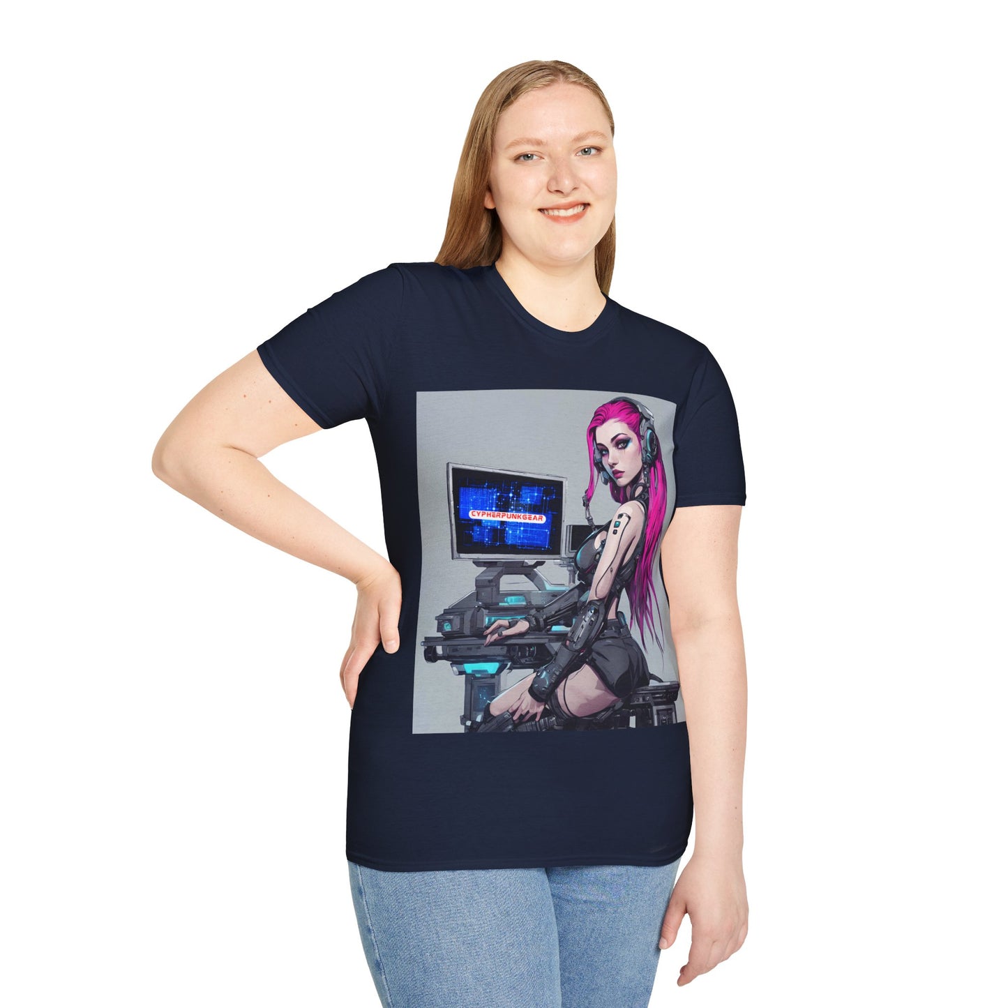 Netrunner Cyberpunk DKcolors Unisex T-Shirt by cypherpunkgear.com