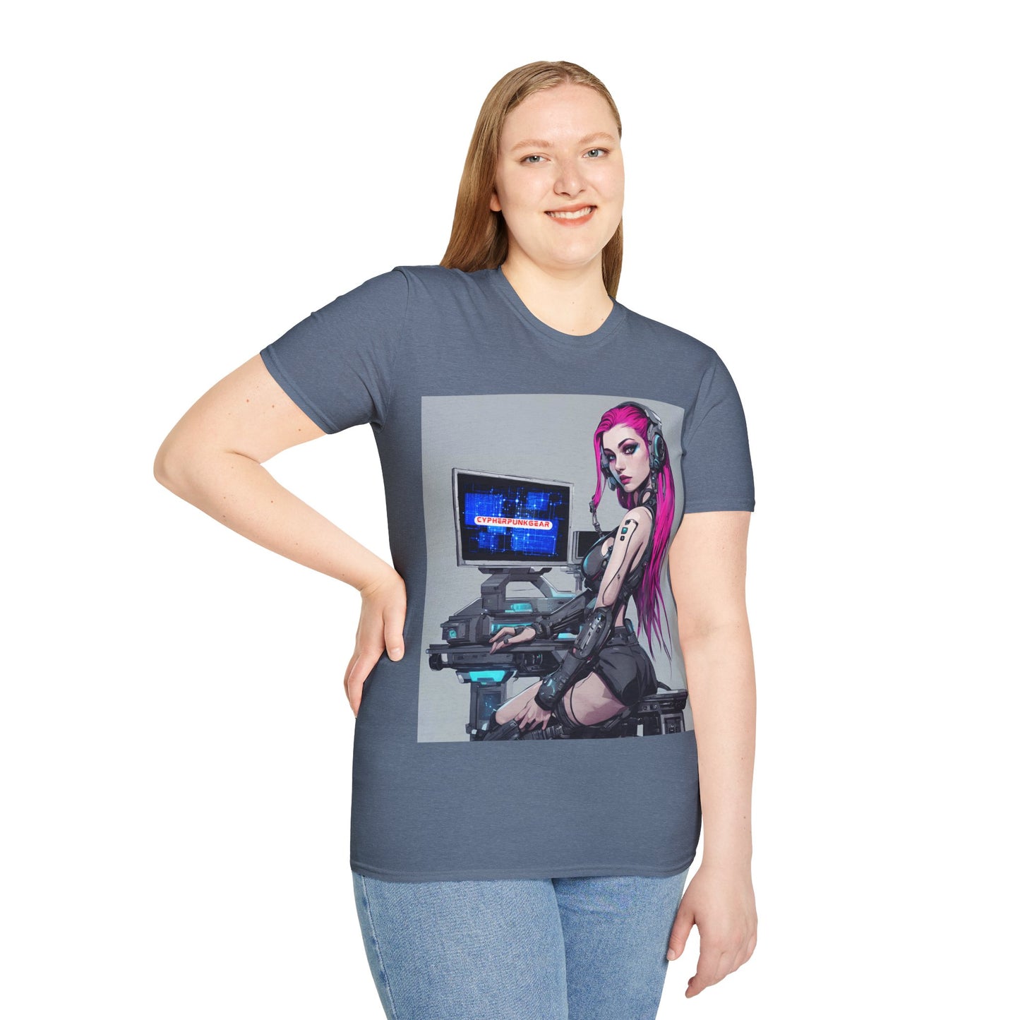 Netrunner Cyberpunk DKcolors Unisex T-Shirt by cypherpunkgear.com