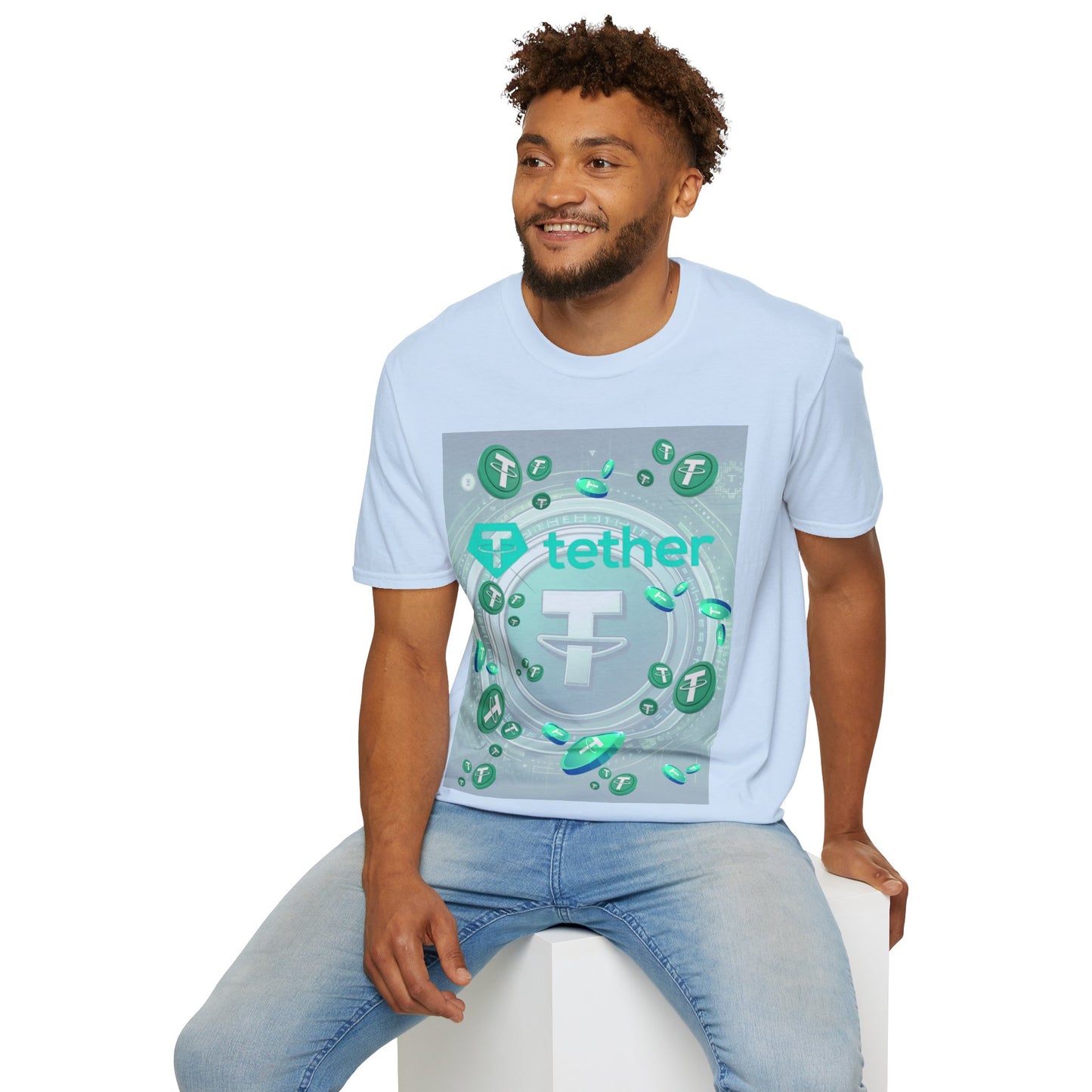Tether LTcolors Unisex T-Shirt by cypherpunkgear.com