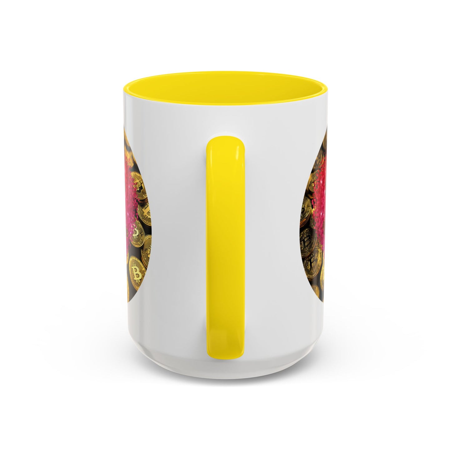 Bitcoin is My Valentine White Accent Mug by cypherpunkgear.com