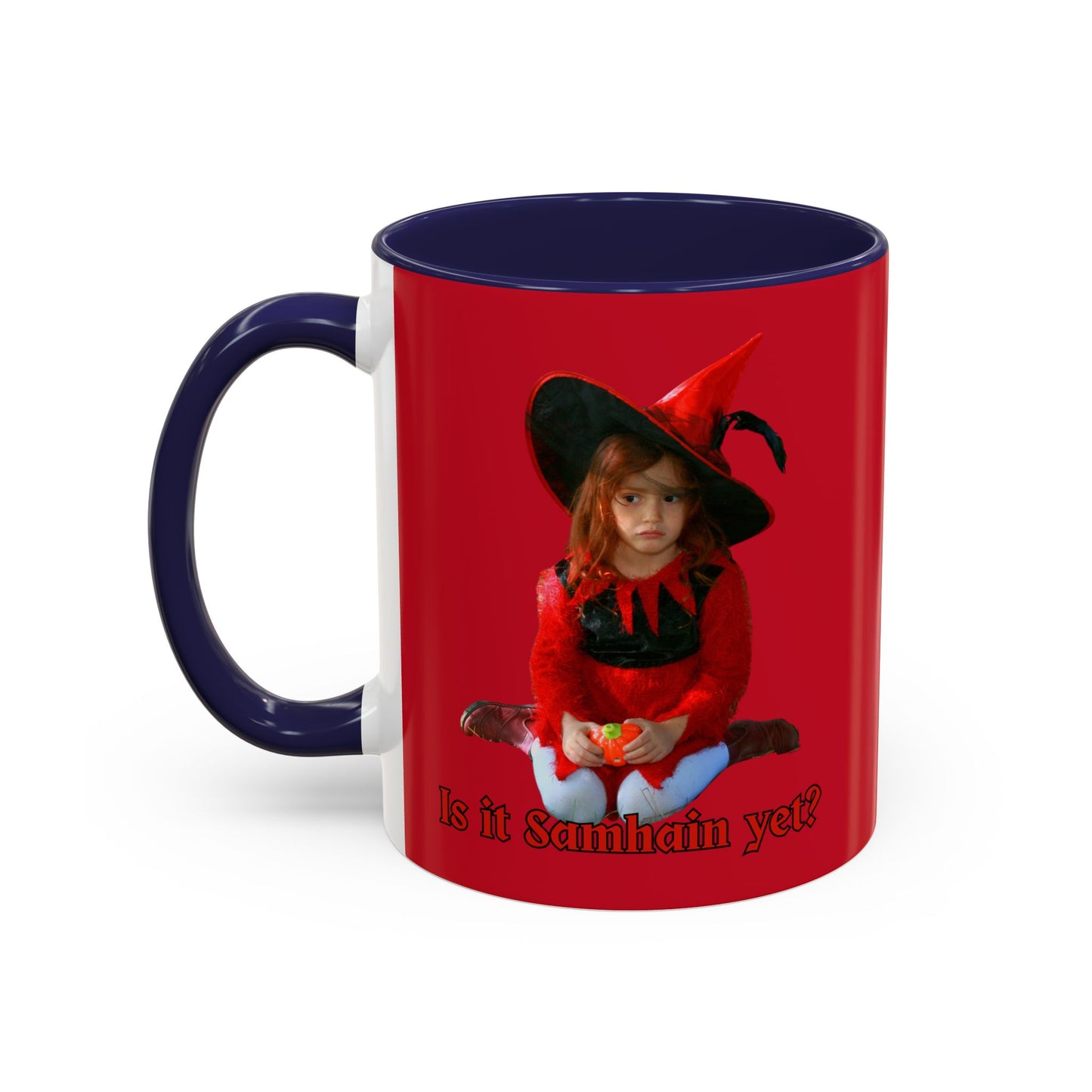 Is it Samhain yet? Red Accent Mug by CreepyCrafts.boo