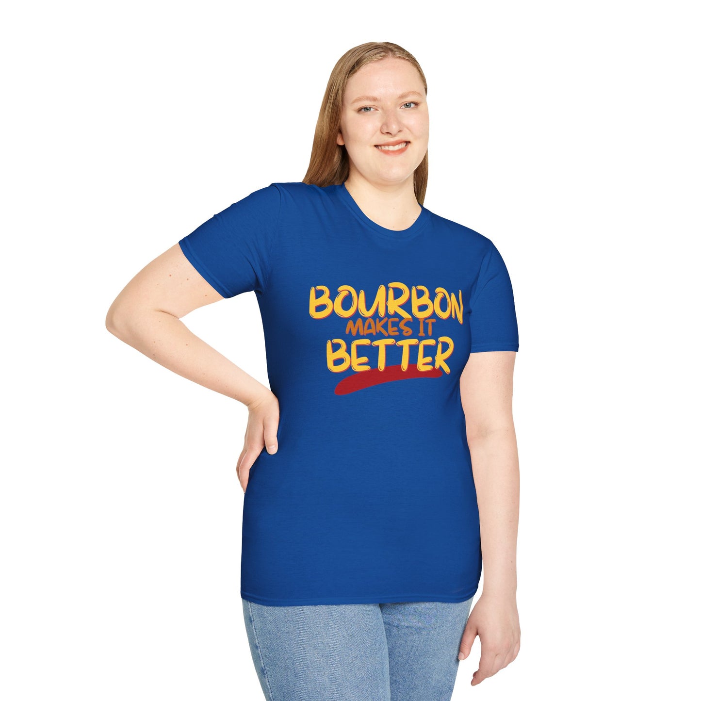 ¡Bourbon lo mejora con cypherpunkgear! Camiseta unisex de estilo suave