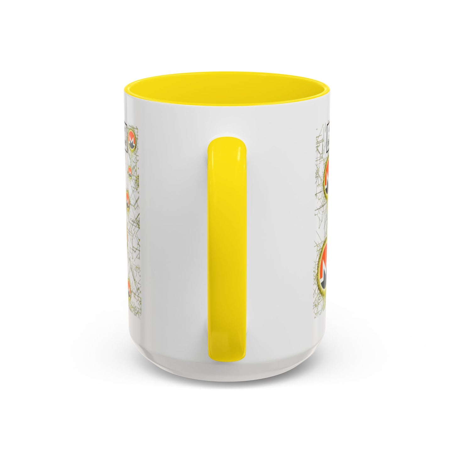 Monero (XMR) don't assume your freedoms are assured White Accent Mug by cypherpunkgear.com