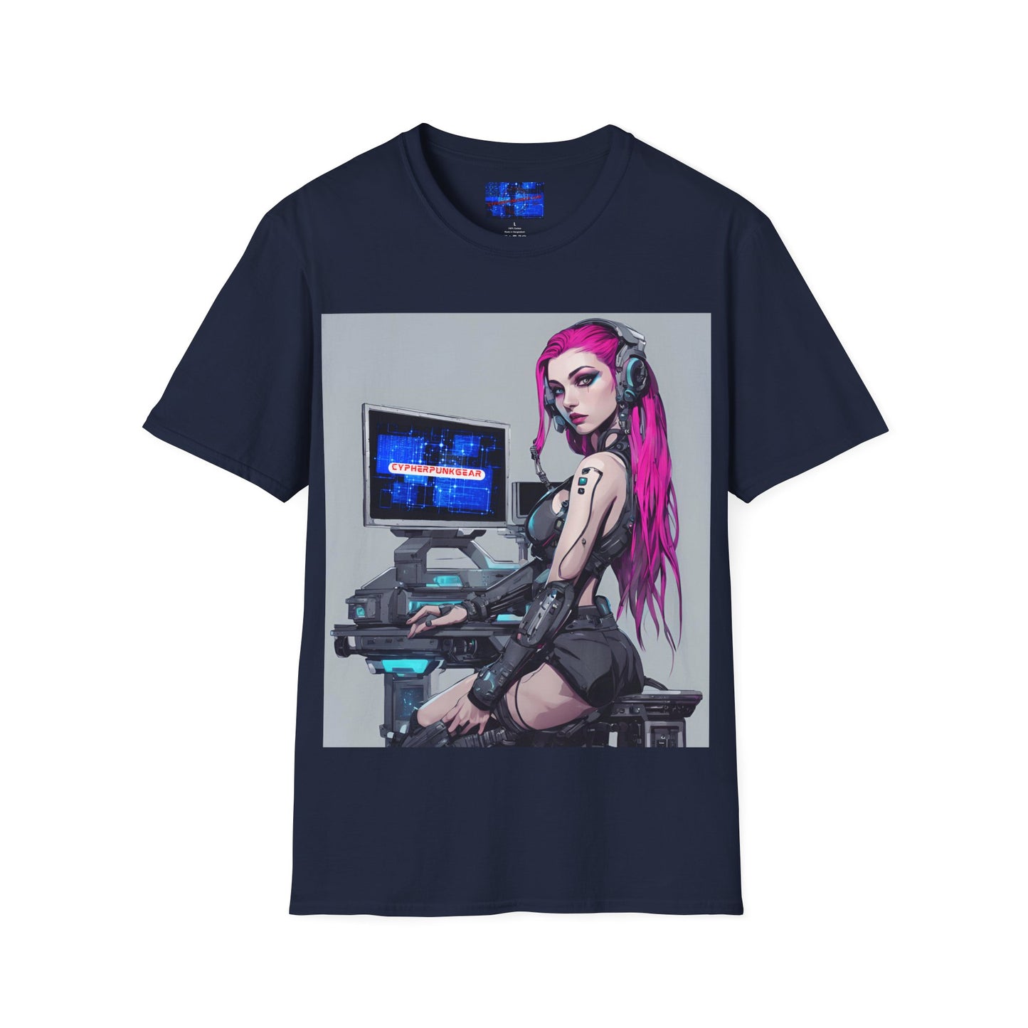 Netrunner Cyberpunk DKcolors Unisex T-Shirt by cypherpunkgear.com