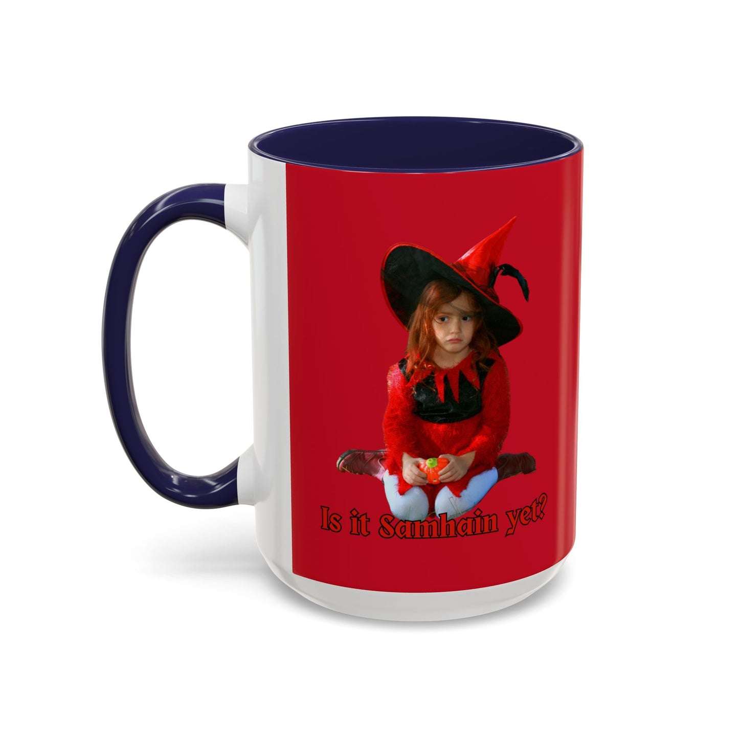 Is it Samhain yet? Red Accent Mug by CreepyCrafts.boo